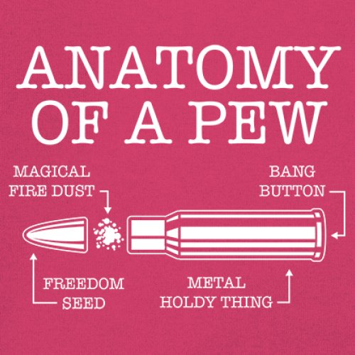 Anatomy of a Pew T-shirt 2nd Amendment Right to Bear Arms Patriotic Men's Tee - Picture 11 of 71