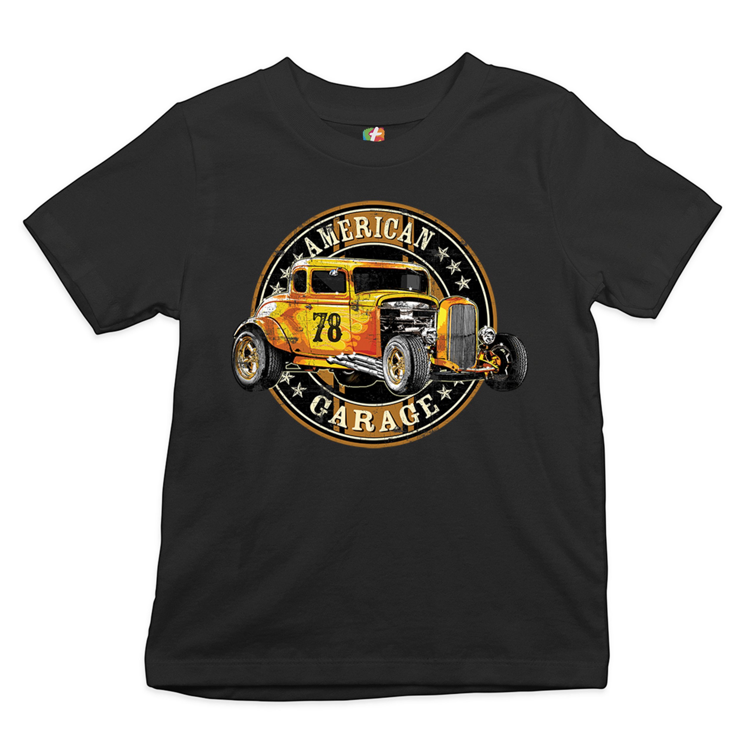 American Garage Youth T-shirt Retro Hot Rod Vintage American Muscle Kids - Picture 6 of 29