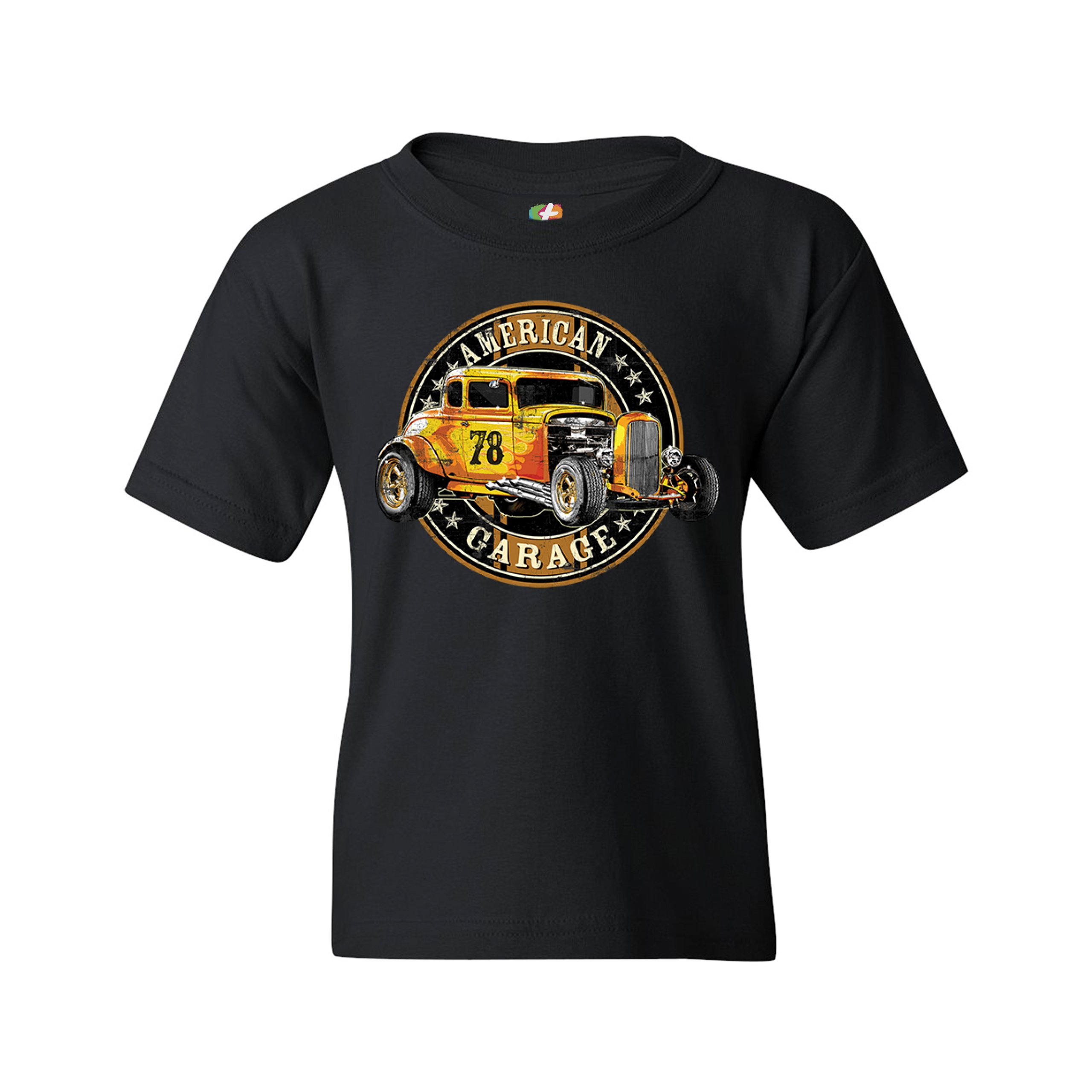 American Garage Youth T-shirt Retro Hot Rod Vintage American Muscle Kids - Picture 7 of 29