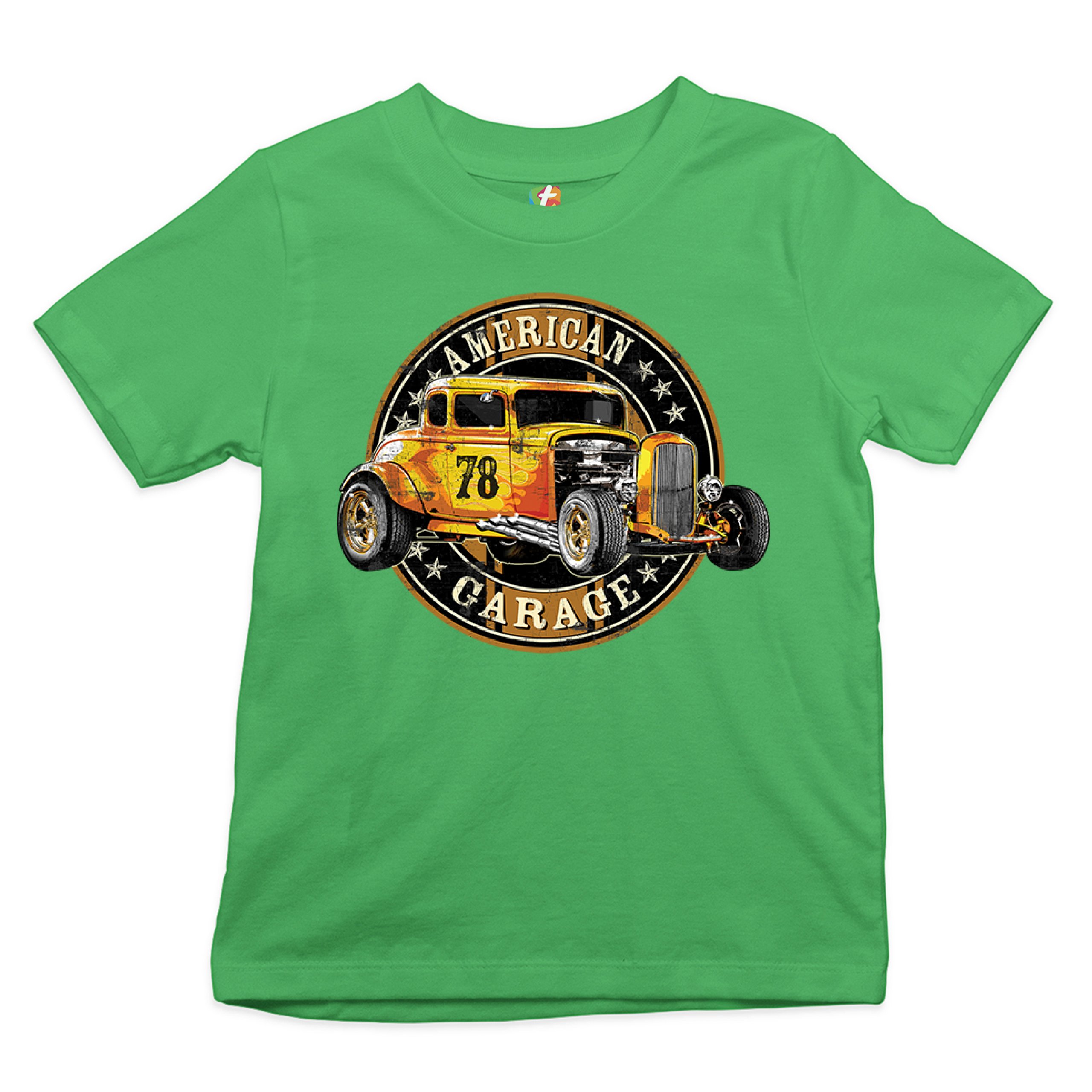 American Garage Youth T-shirt Retro Hot Rod Vintage American Muscle Kids - Picture 18 of 29