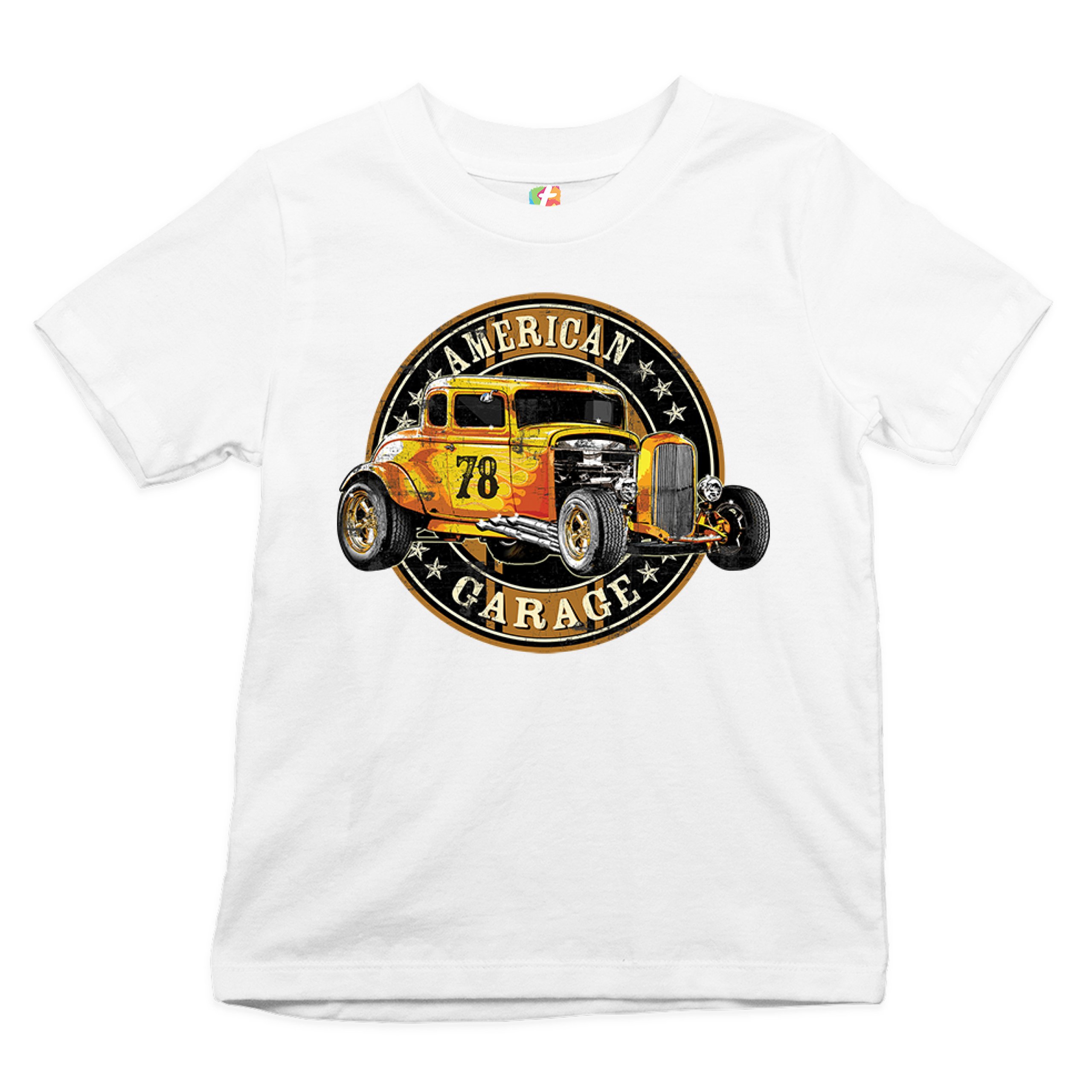 American Garage Youth T-shirt Retro Hot Rod Vintage American Muscle Kids - Picture 14 of 29