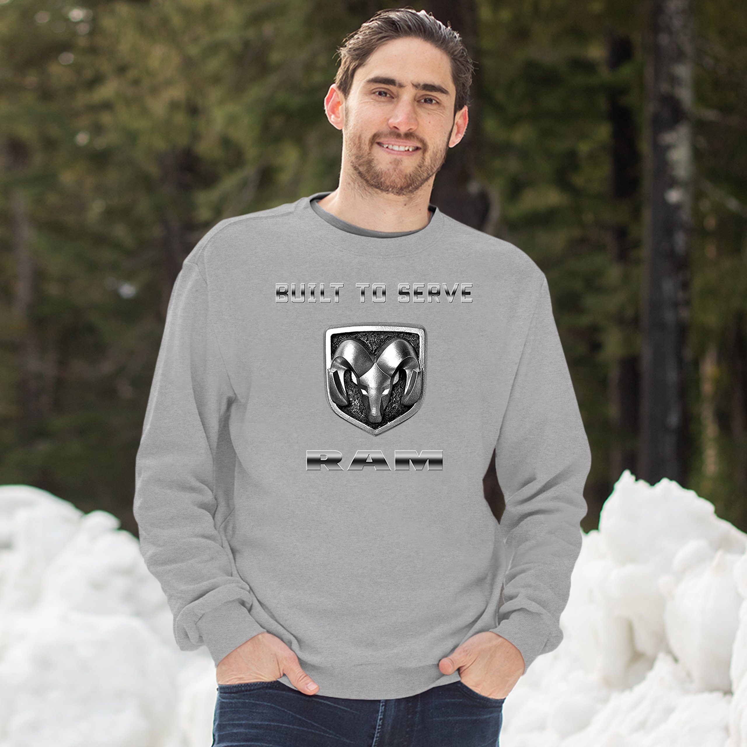 Толстовка Built to Serve RAM Лицензированная Guts and Glory RAM Trucks Crewneck