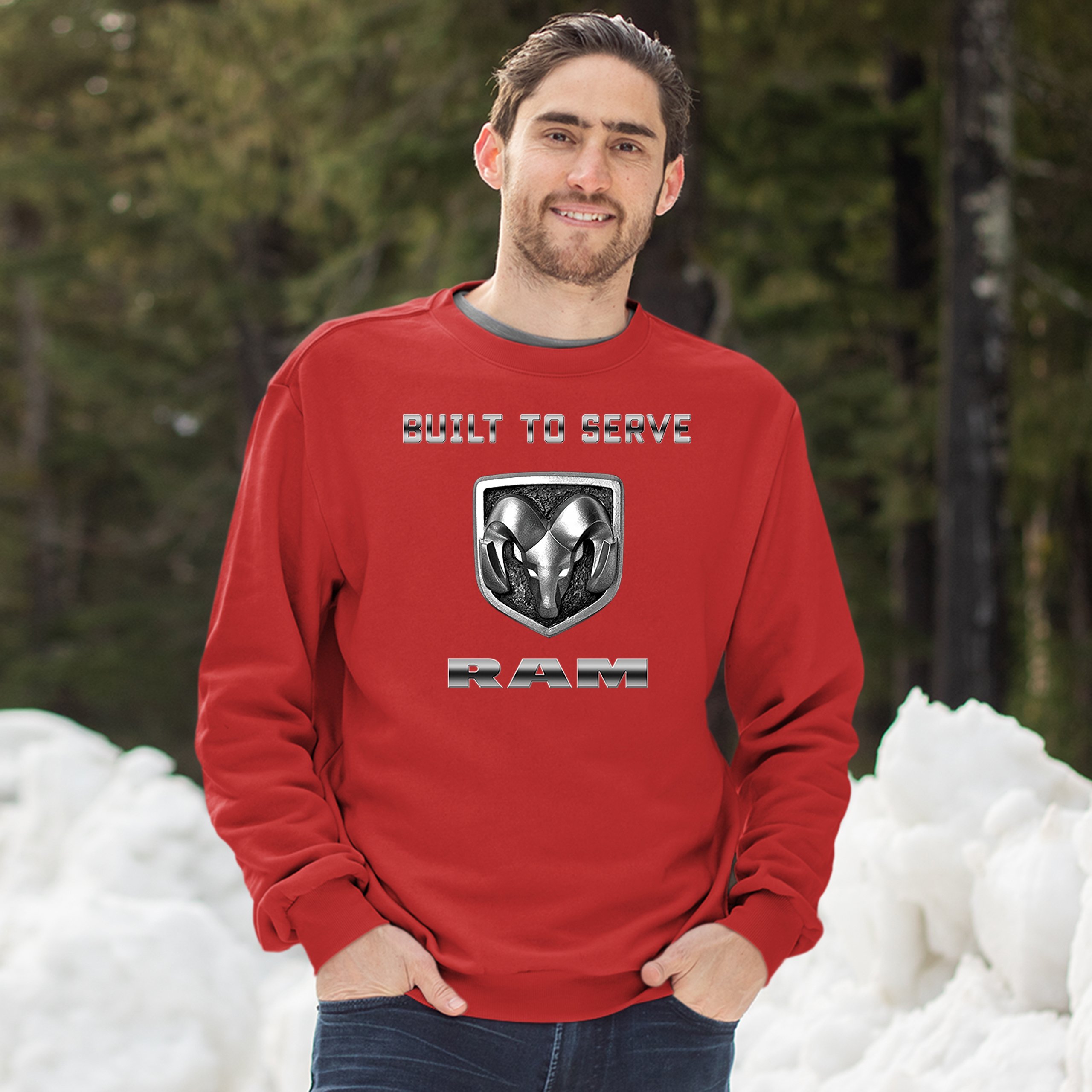 Толстовка Built to Serve RAM Лицензированная Guts and Glory RAM Trucks Crewneck