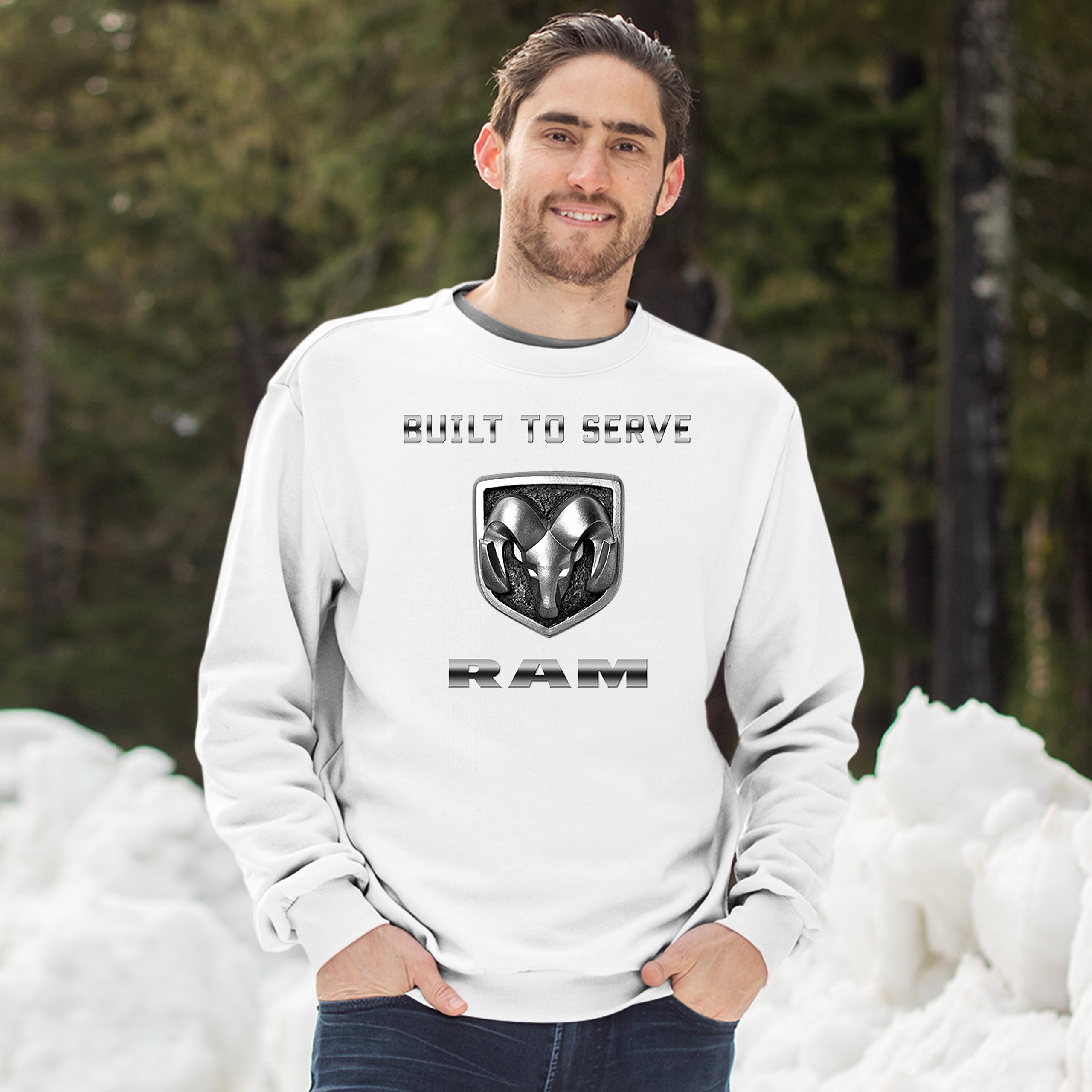 Толстовка Built to Serve RAM Лицензированная Guts and Glory RAM Trucks Crewneck