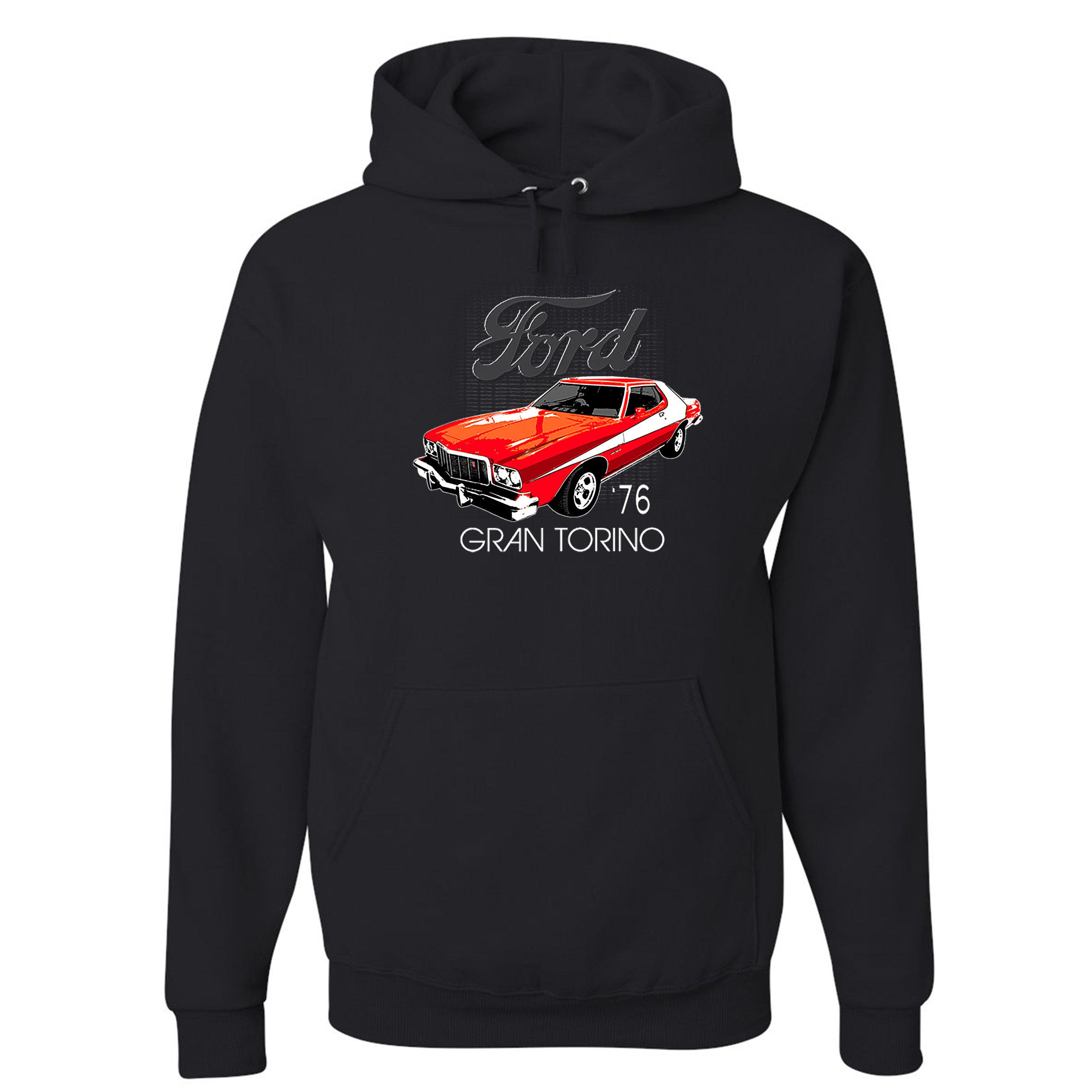 Ford '76 Gran Torino Sweatshirt 1976 American Muscle Car Licensed Hoodie - Picture 4 of 32