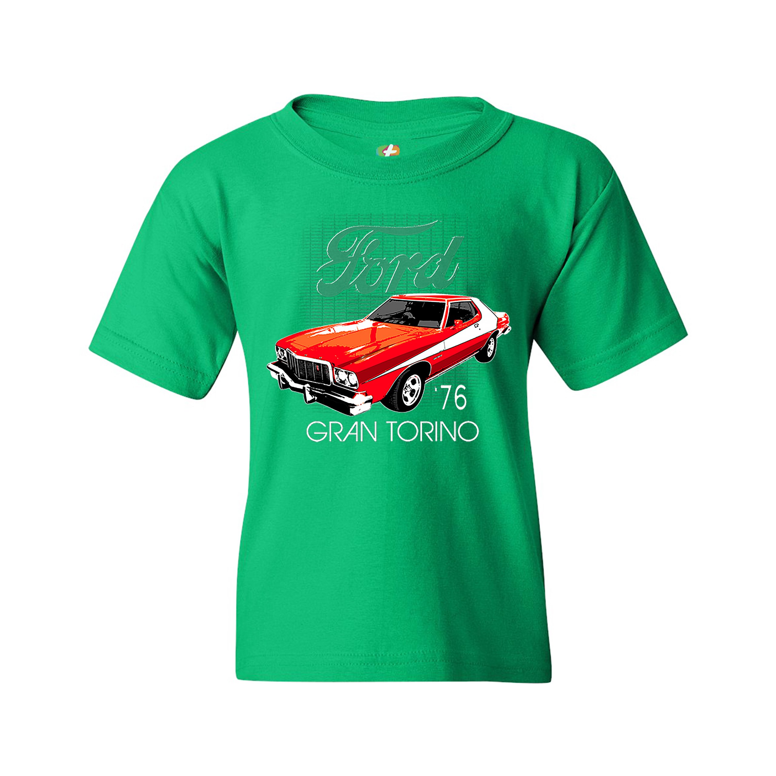 Ford '76 Gran Torino Youth T-shirt 1976 American Muscle Car Licensed Kids - Picture 12 of 22
