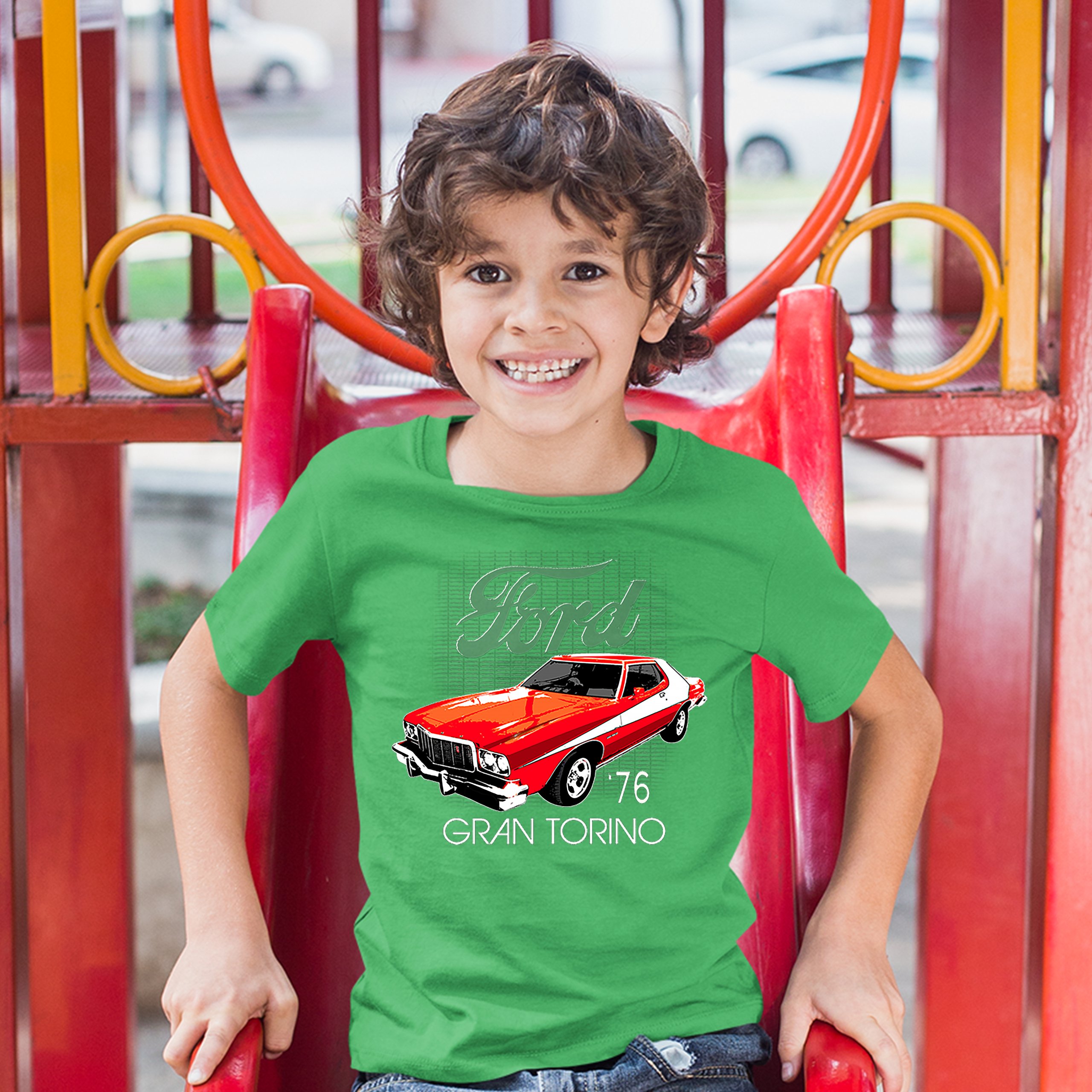 Ford '76 Gran Torino Youth T-shirt 1976 American Muscle Car Licensed Kids - Picture 14 of 22