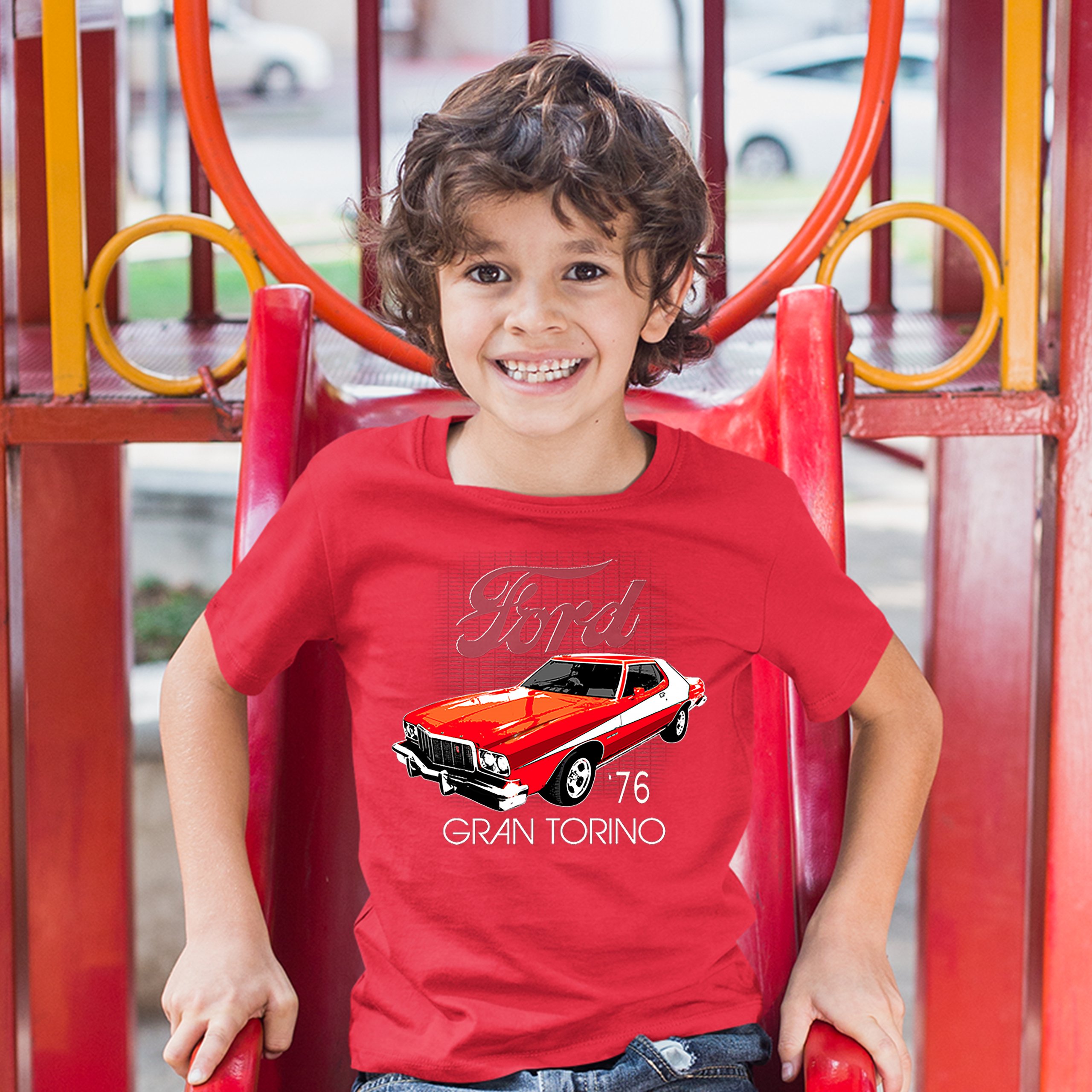 Ford '76 Gran Torino Youth T-shirt 1976 American Muscle Car Licensed Kids - Picture 10 of 22