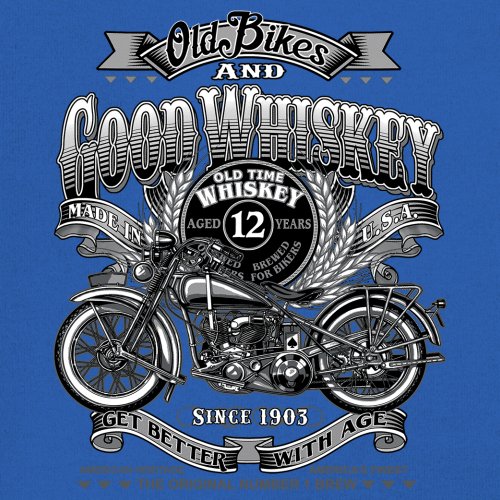 Old Bikes Good Whiskey Sweatshirt Vintage 1903 Biker American Heritage Crewneck - Picture 46 of 50