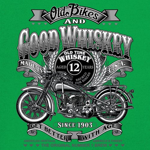 Old Bikes Good Whiskey Sweatshirt Vintage 1903 Biker American Heritage Crewneck - Picture 39 of 50