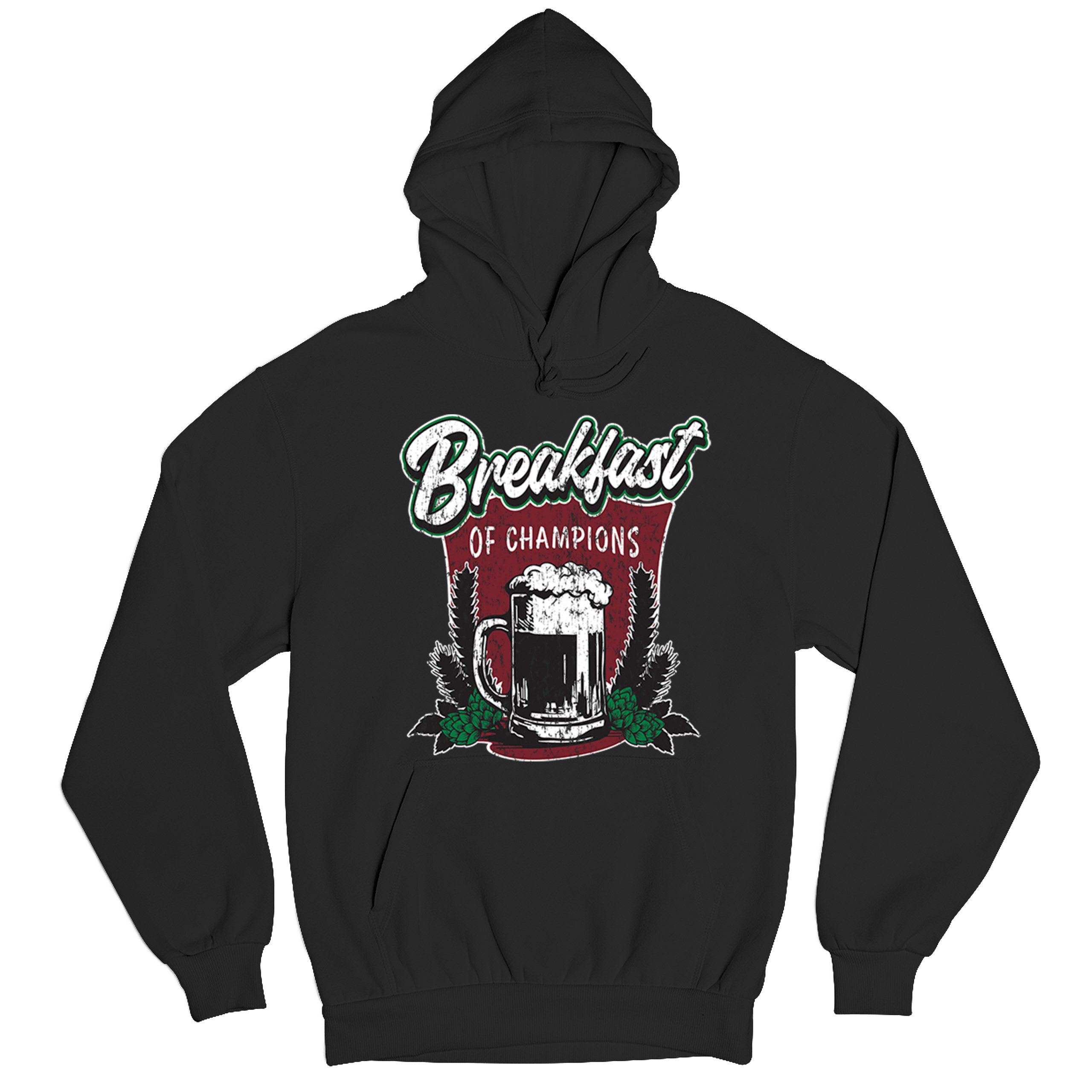 Breakfast of Champions Sweatshirt Beer Mug Cannabis Funny Stoner 420 Hoodie - Picture 6 of 57