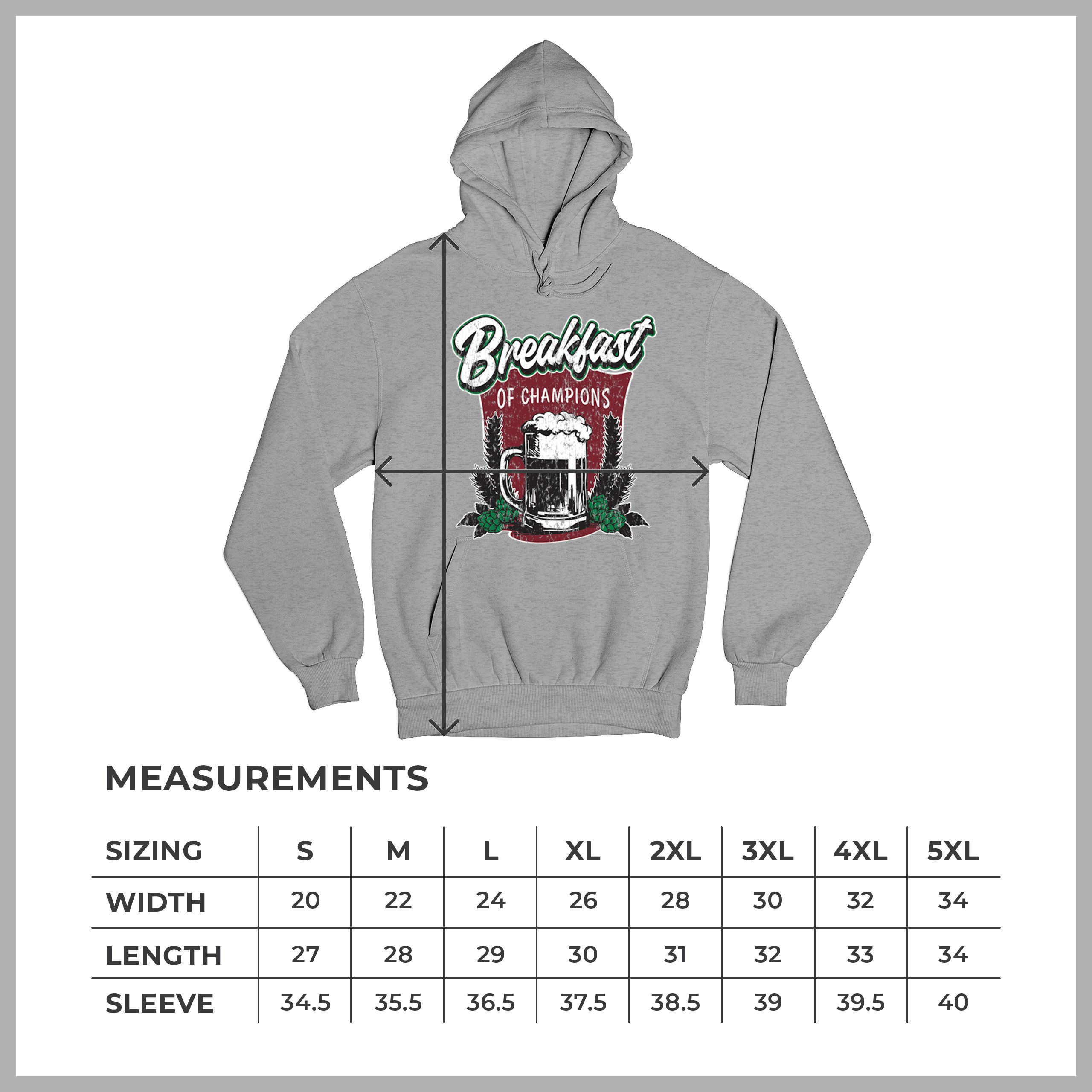 Breakfast of Champions Sweatshirt Beer Mug Cannabis Funny Stoner 420 Hoodie - Picture 15 of 57