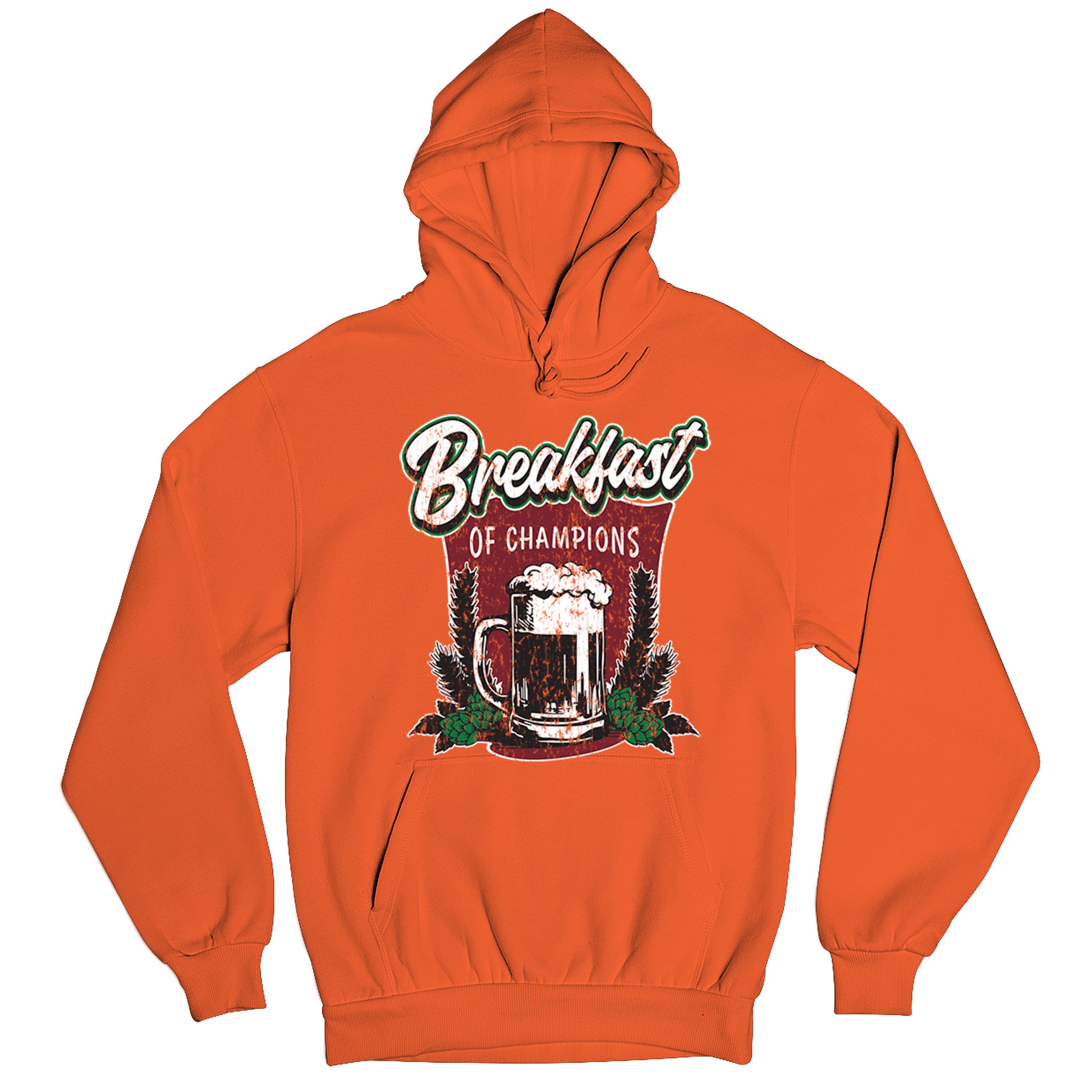 Breakfast of Champions Sweatshirt Beer Mug Cannabis Funny Stoner 420 Hoodie - Picture 20 of 57
