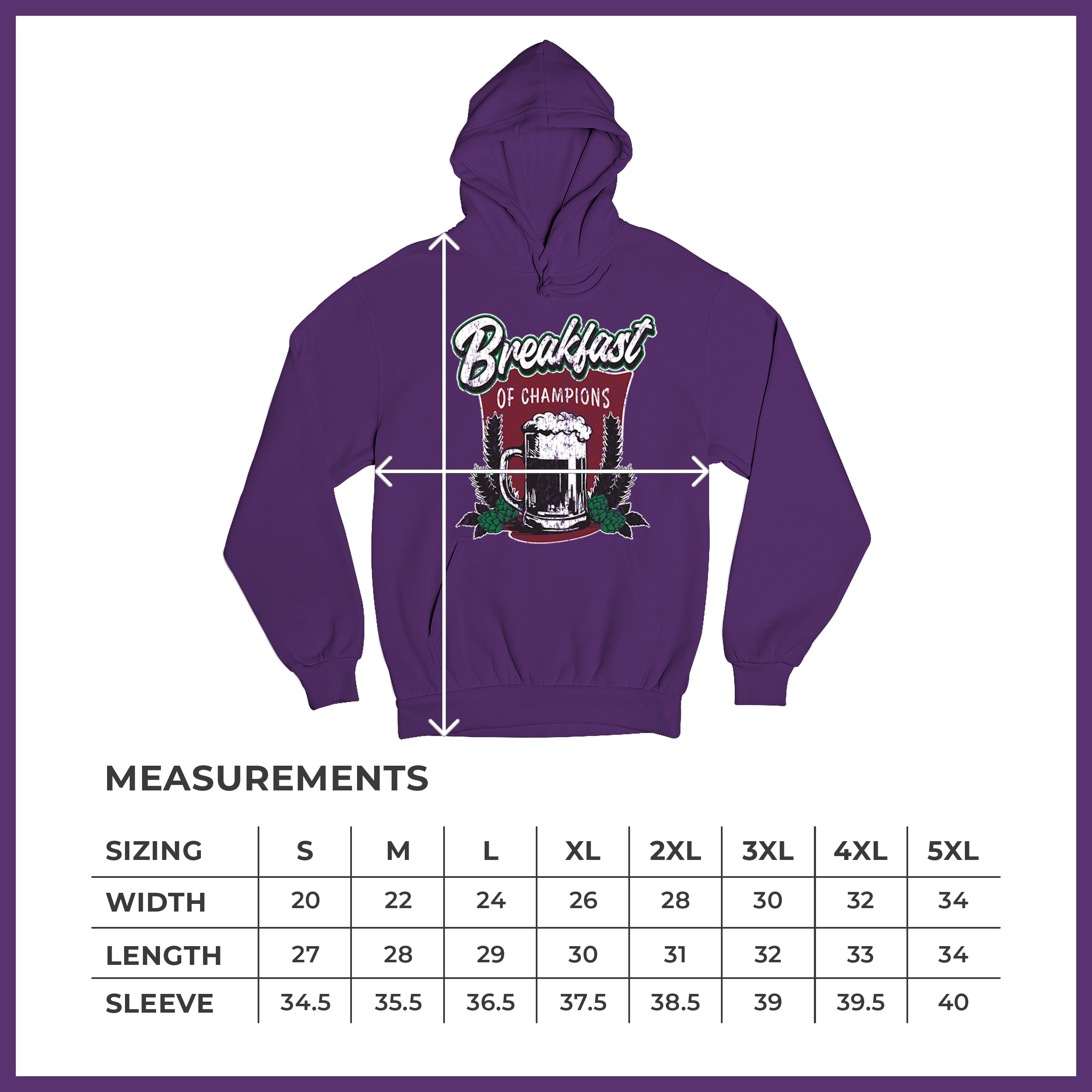 Breakfast of Champions Sweatshirt Beer Mug Cannabis Funny Stoner 420 Hoodie - Picture 29 of 57
