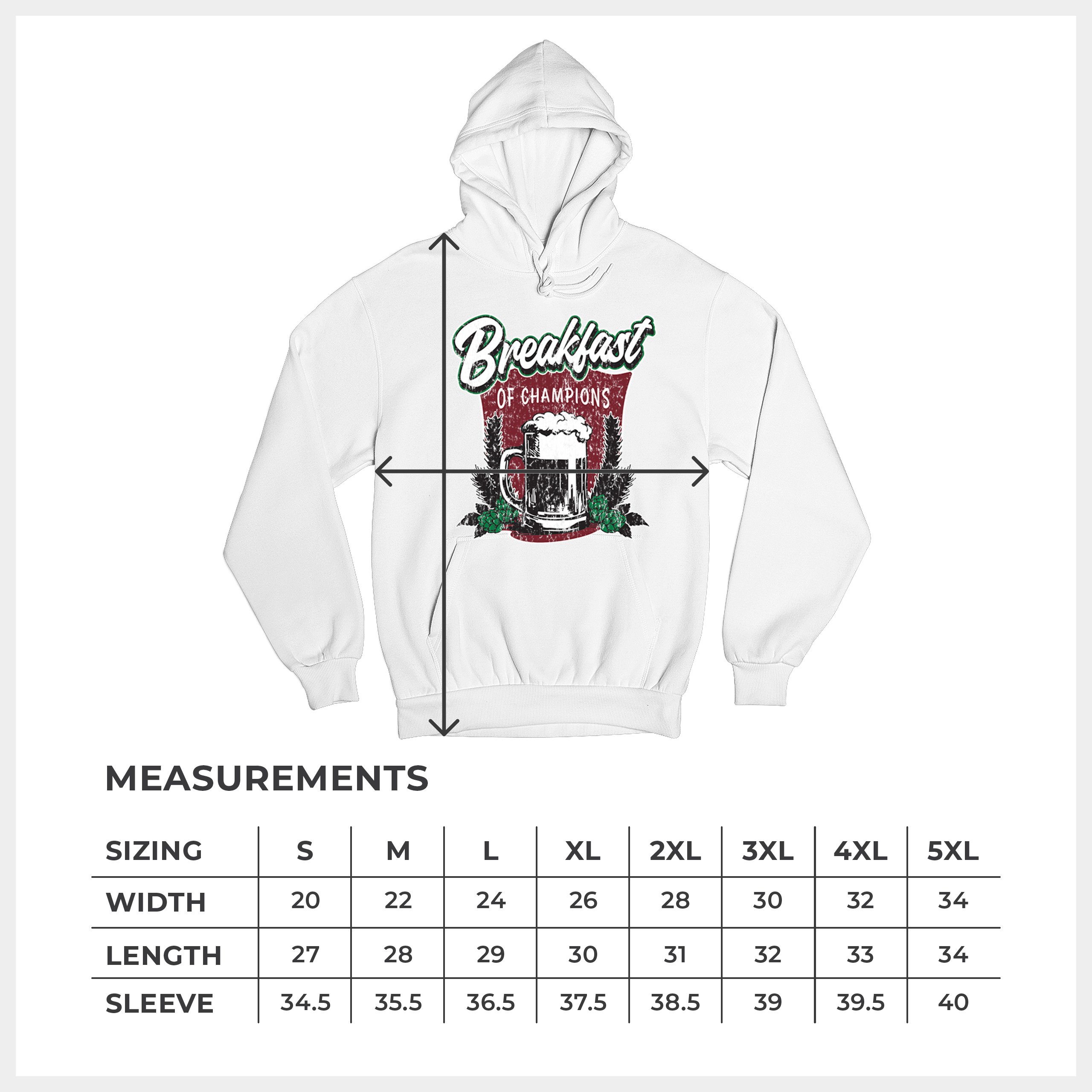 Breakfast of Champions Sweatshirt Beer Mug Cannabis Funny Stoner 420 Hoodie - Picture 43 of 57