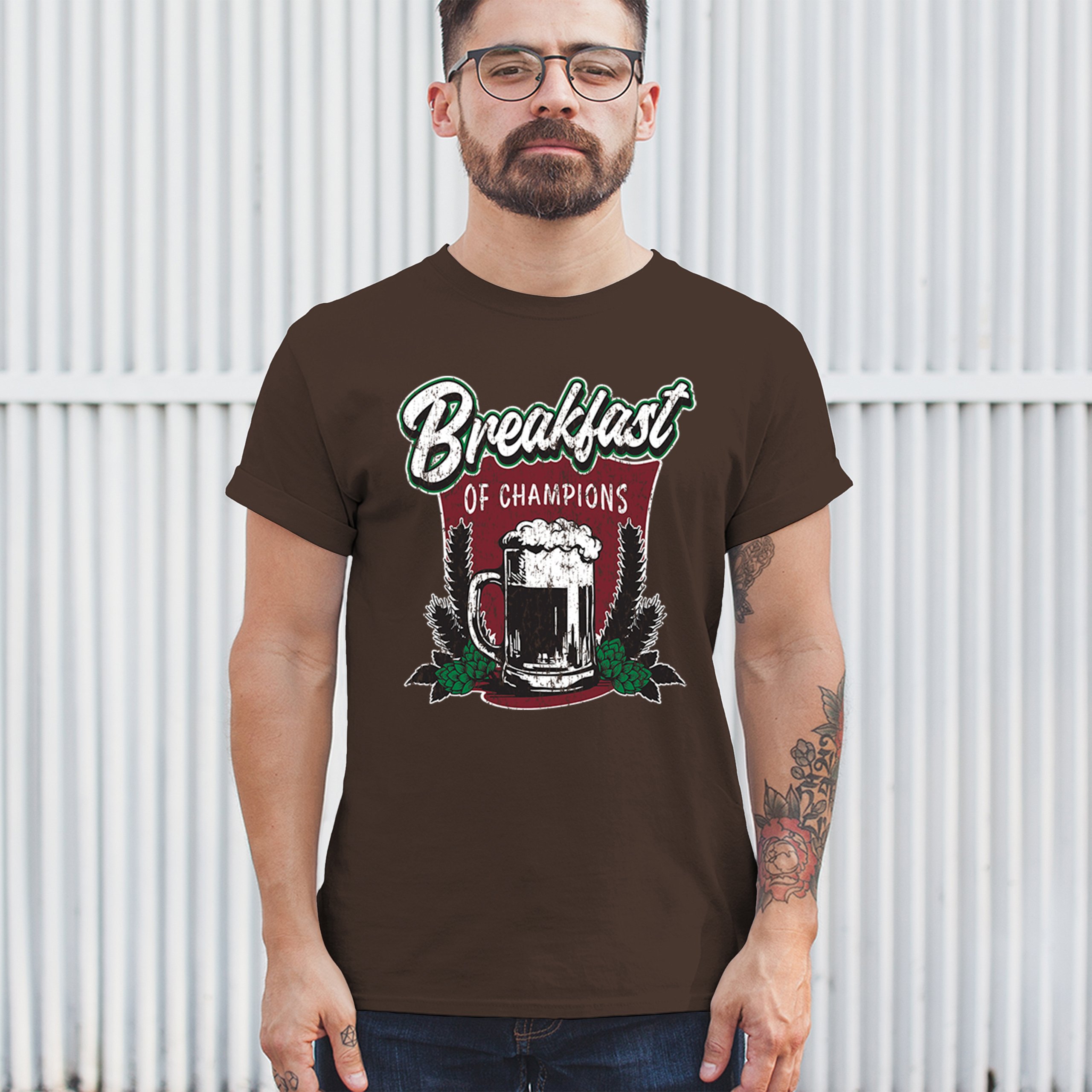 Breakfast of Champions T-shirt Beer Mug Cannabis Funny Stoner 420 Men's Tee - Picture 75 of 113
