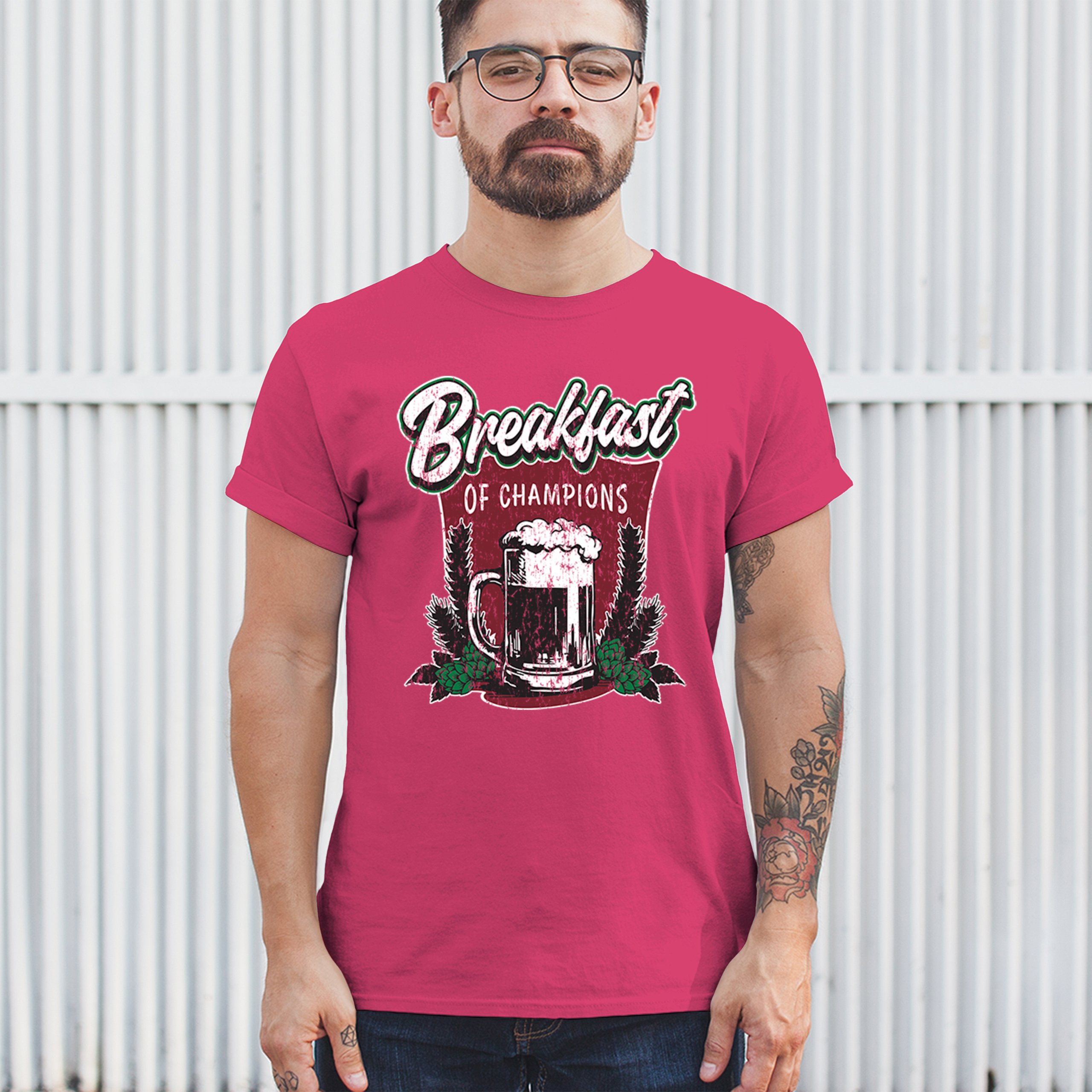 Breakfast of Champions T-shirt Beer Mug Cannabis Funny Stoner 420 Men's Tee - Picture 26 of 113
