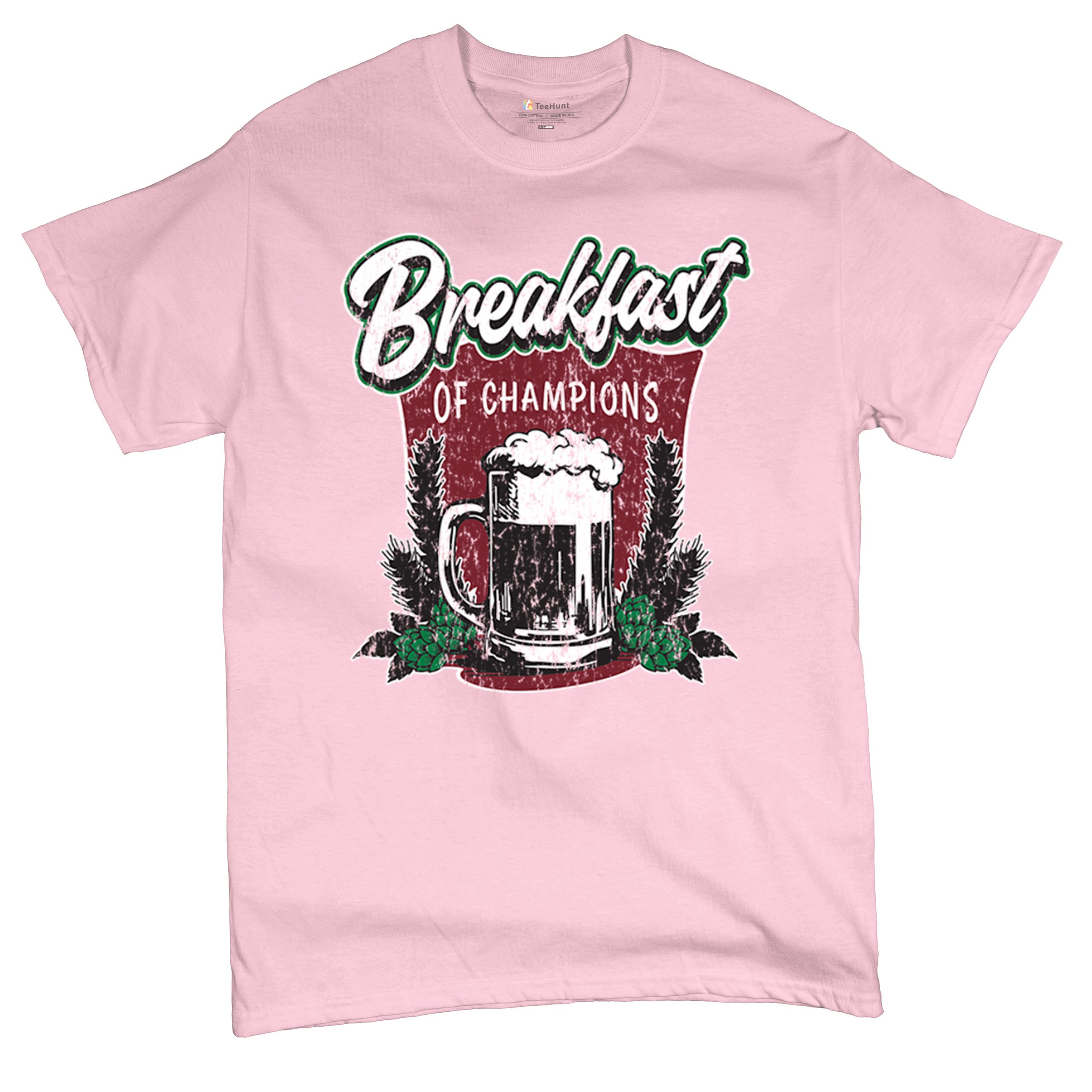 Breakfast of Champions T-shirt Beer Mug Cannabis Funny Stoner 420 Men's Tee - Picture 90 of 113