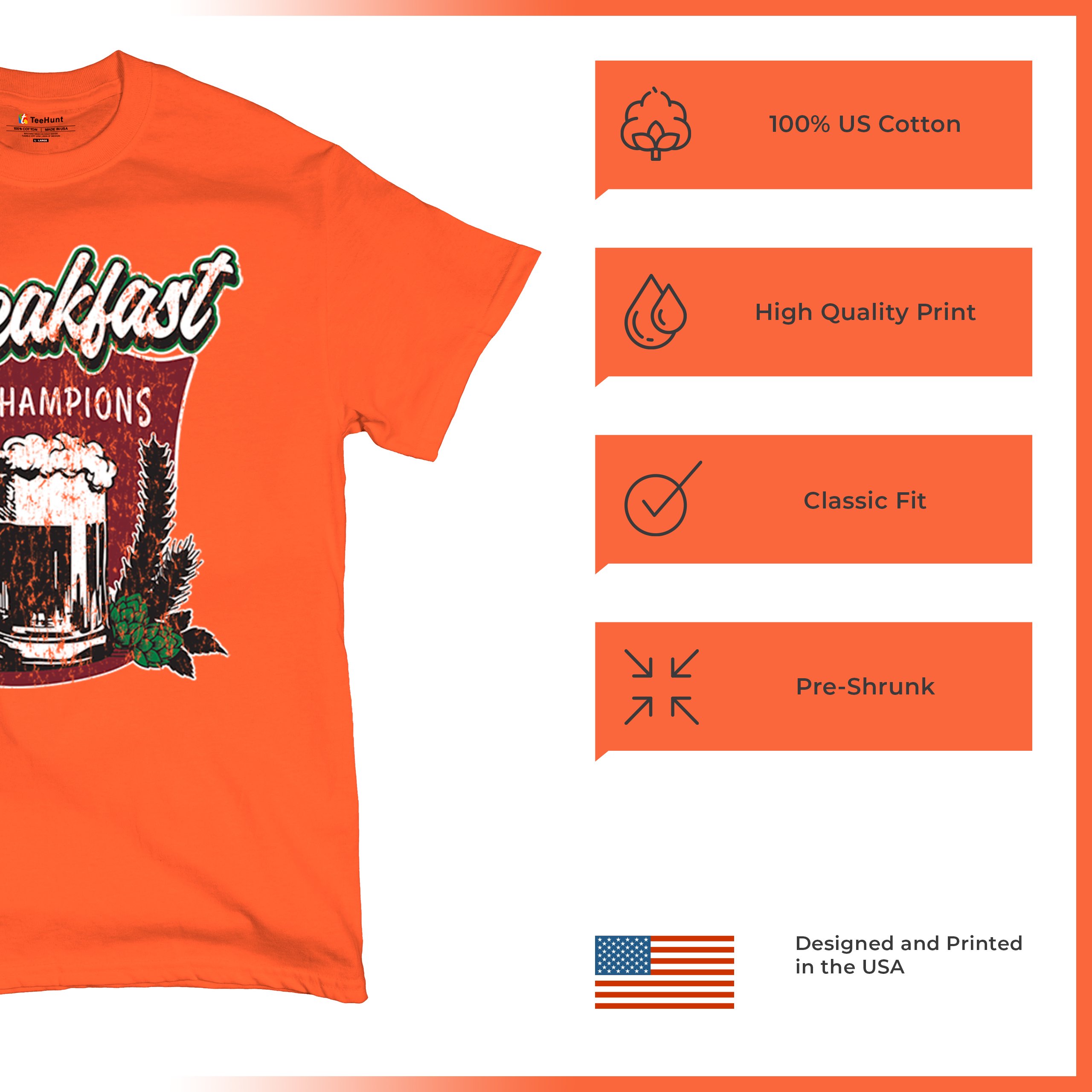 Breakfast of Champions T-shirt Beer Mug Cannabis Funny Stoner 420 Men's Tee - Picture 21 of 113