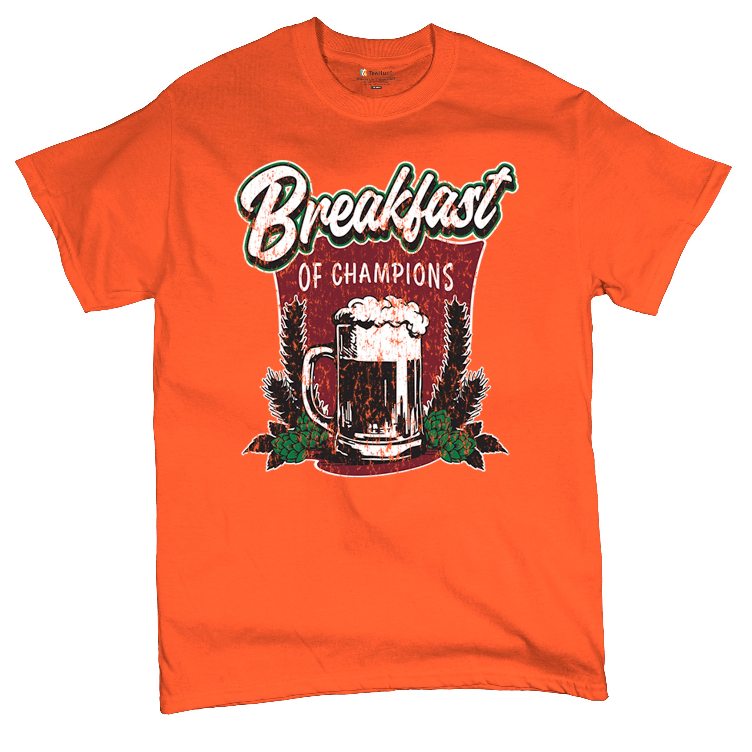 Breakfast of Champions T-shirt Beer Mug Cannabis Funny Stoner 420 Men's Tee - Picture 20 of 113