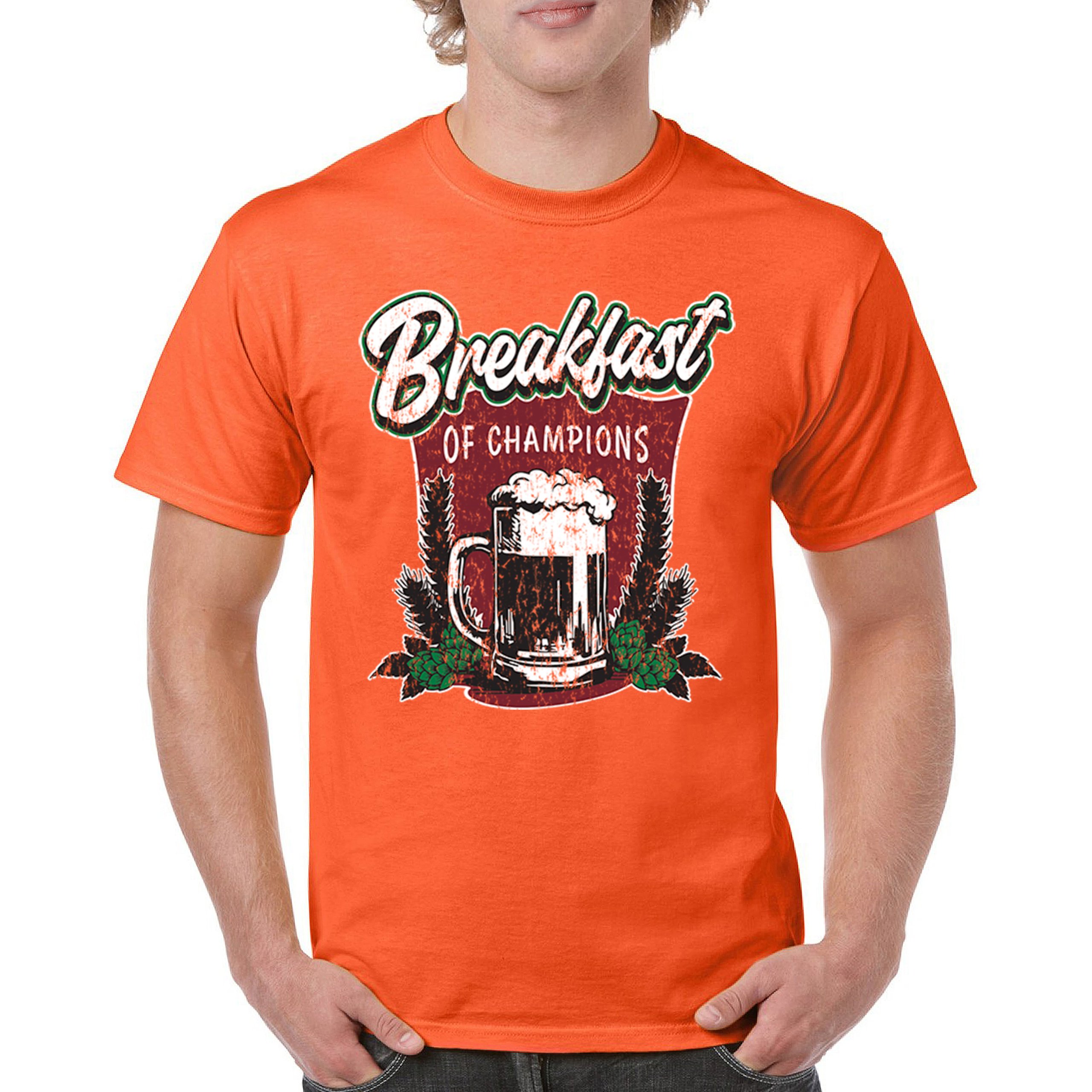Breakfast of Champions T-shirt Beer Mug Cannabis Funny Stoner 420 Men's Tee - Picture 16 of 113