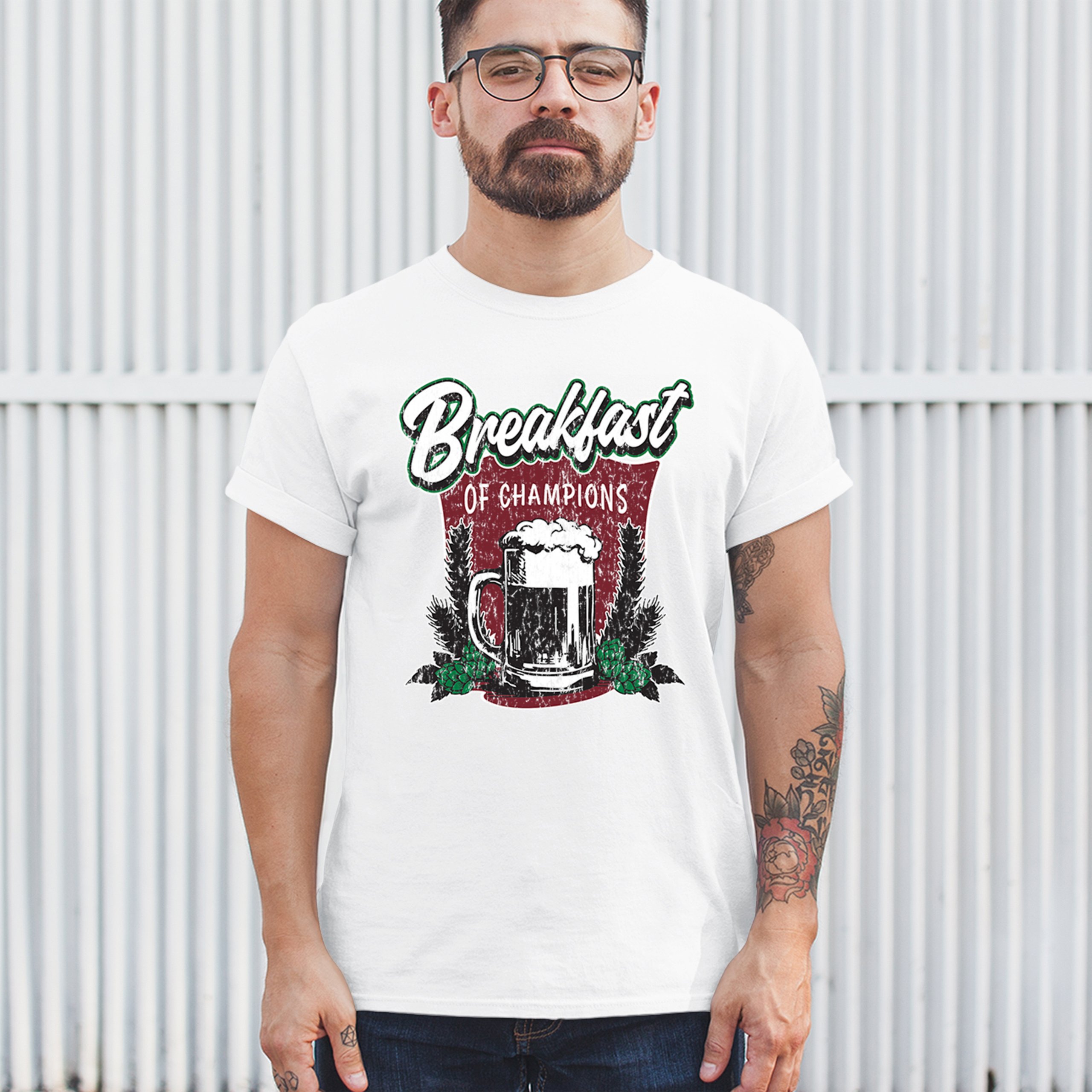 Breakfast of Champions T-shirt Beer Mug Cannabis Funny Stoner 420 Men's Tee - Picture 47 of 113