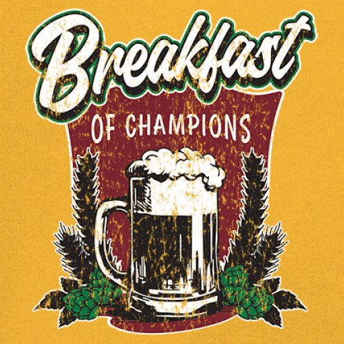 Breakfast of Champions T-shirt Beer Mug Cannabis Funny Stoner 420 Men's Tee - Picture 109 of 113