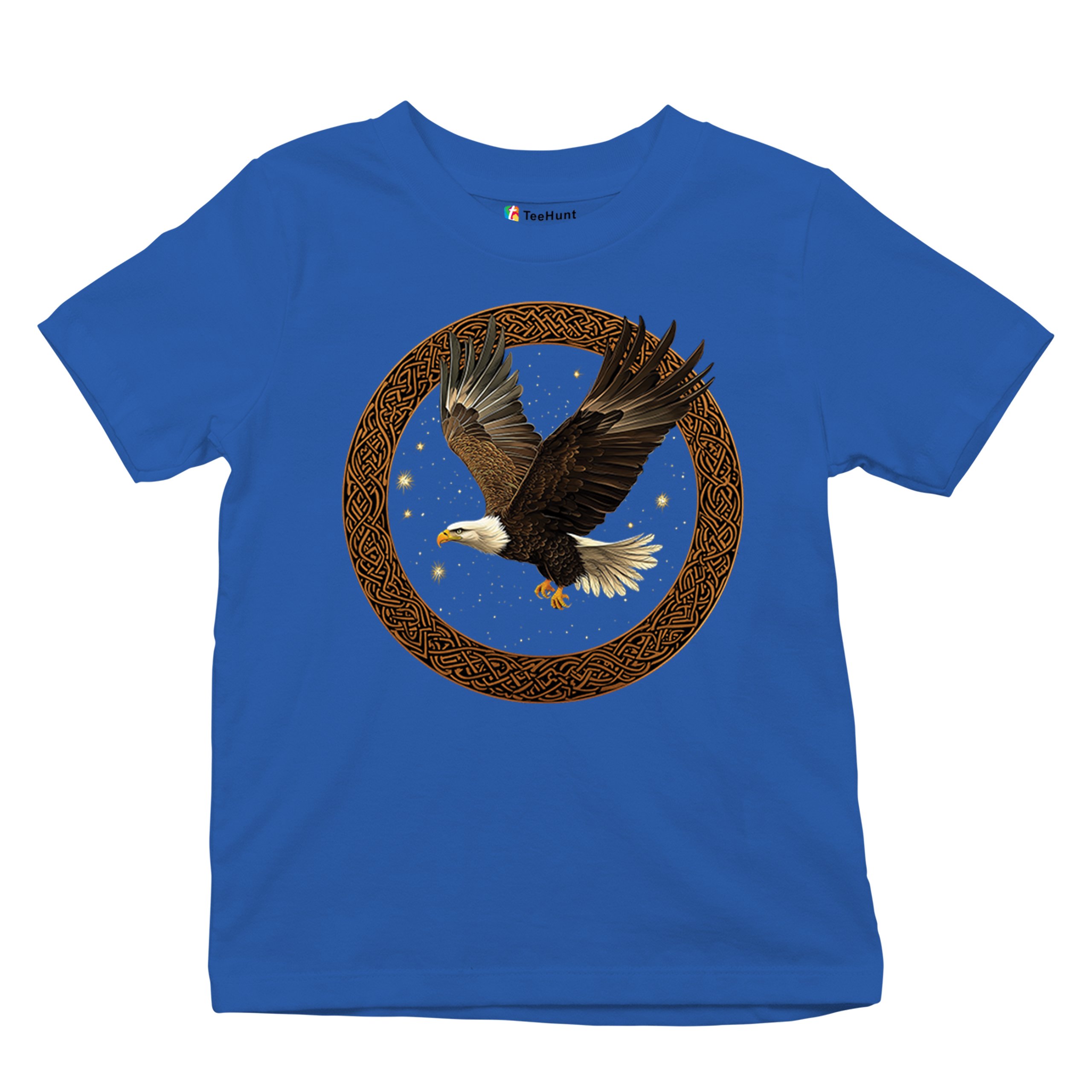 Celtic Flying Eagle Youth T-shirt North Mystic Raptor Spiritual Valhala Kids - Picture 41 of 50