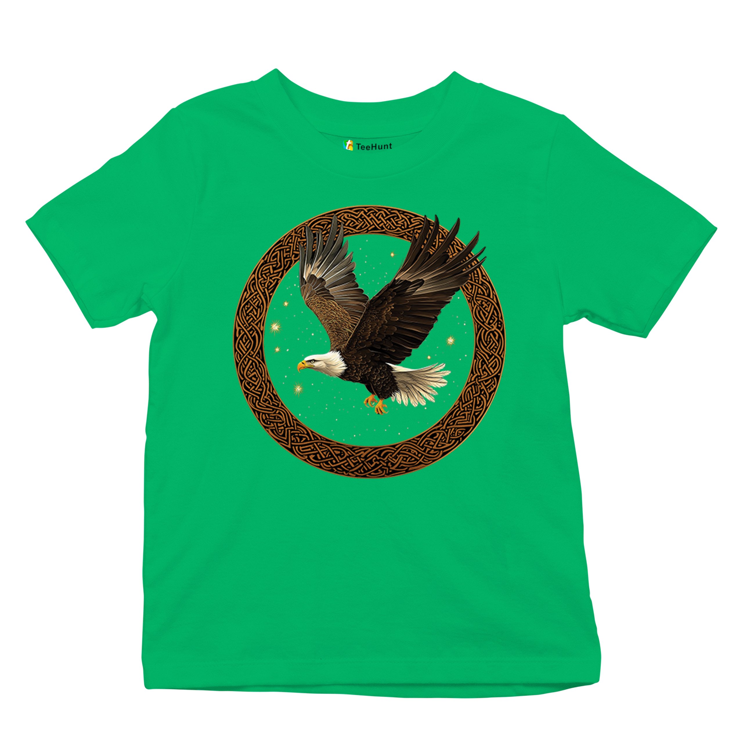 Celtic Flying Eagle Youth T-shirt North Mystic Raptor Spiritual Valhala Kids - Picture 34 of 50