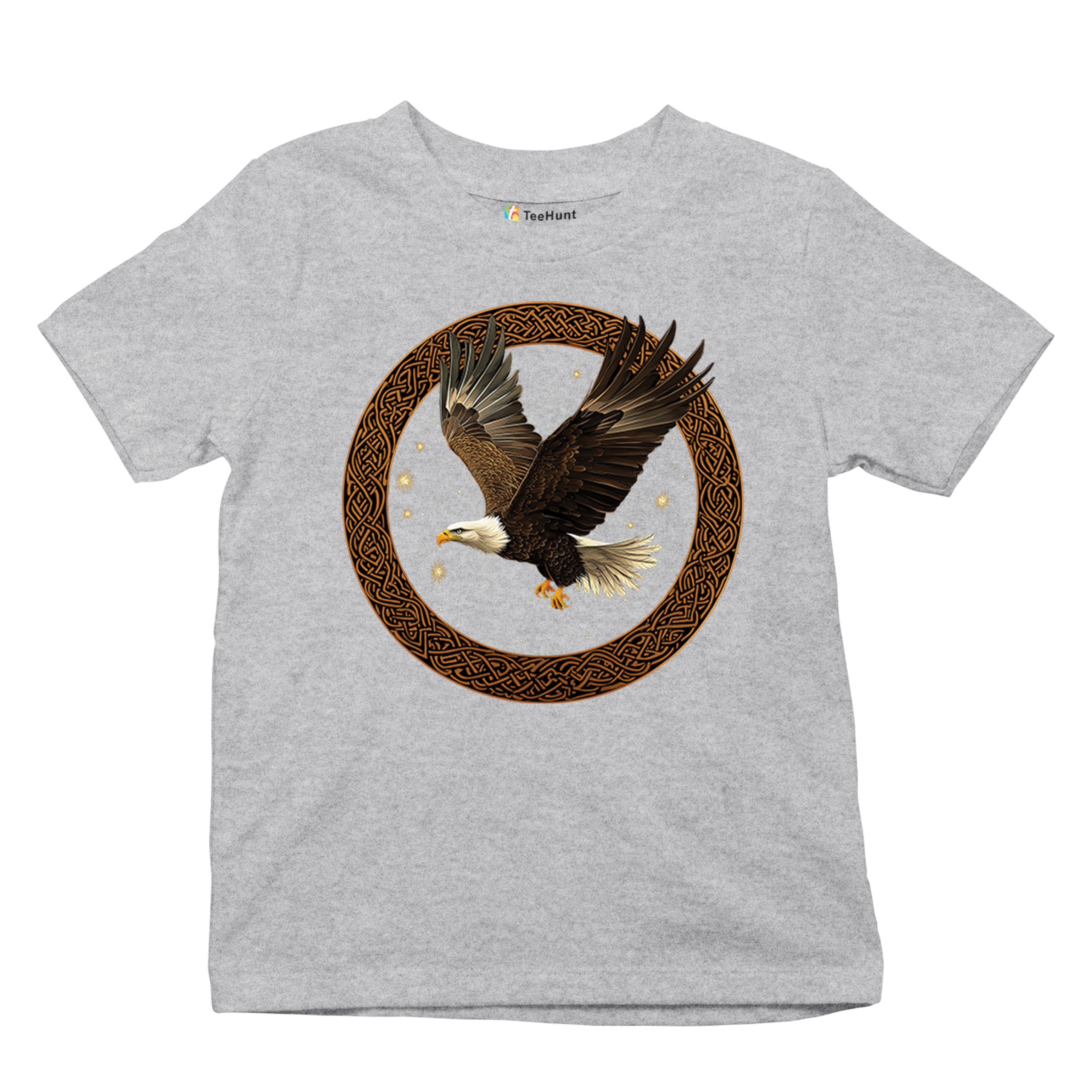 Celtic Flying Eagle Youth T-shirt North Mystic Raptor Spiritual Valhala Kids - Picture 13 of 50