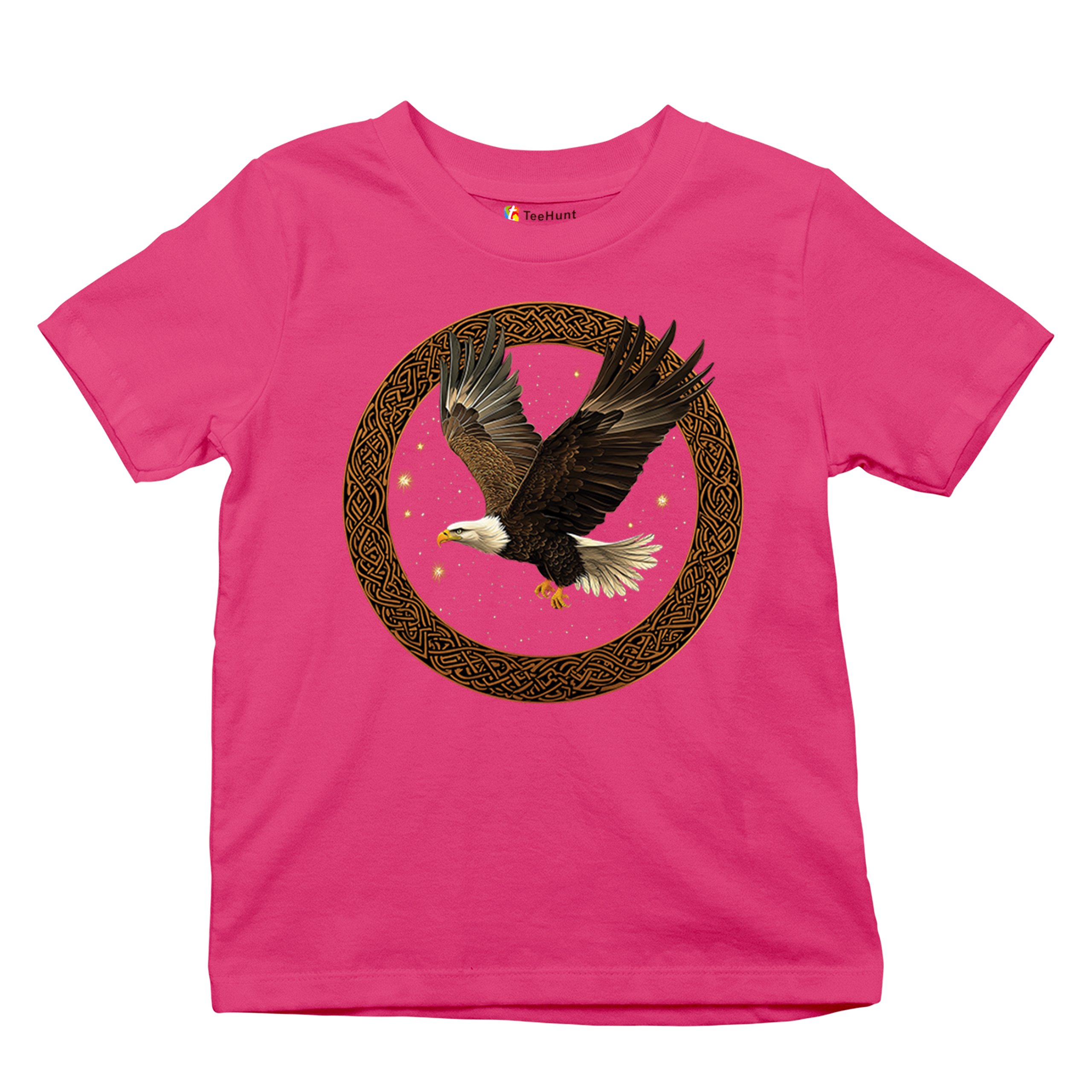 Celtic Flying Eagle Youth T-shirt North Mystic Raptor Spiritual Valhala Kids - Picture 48 of 50