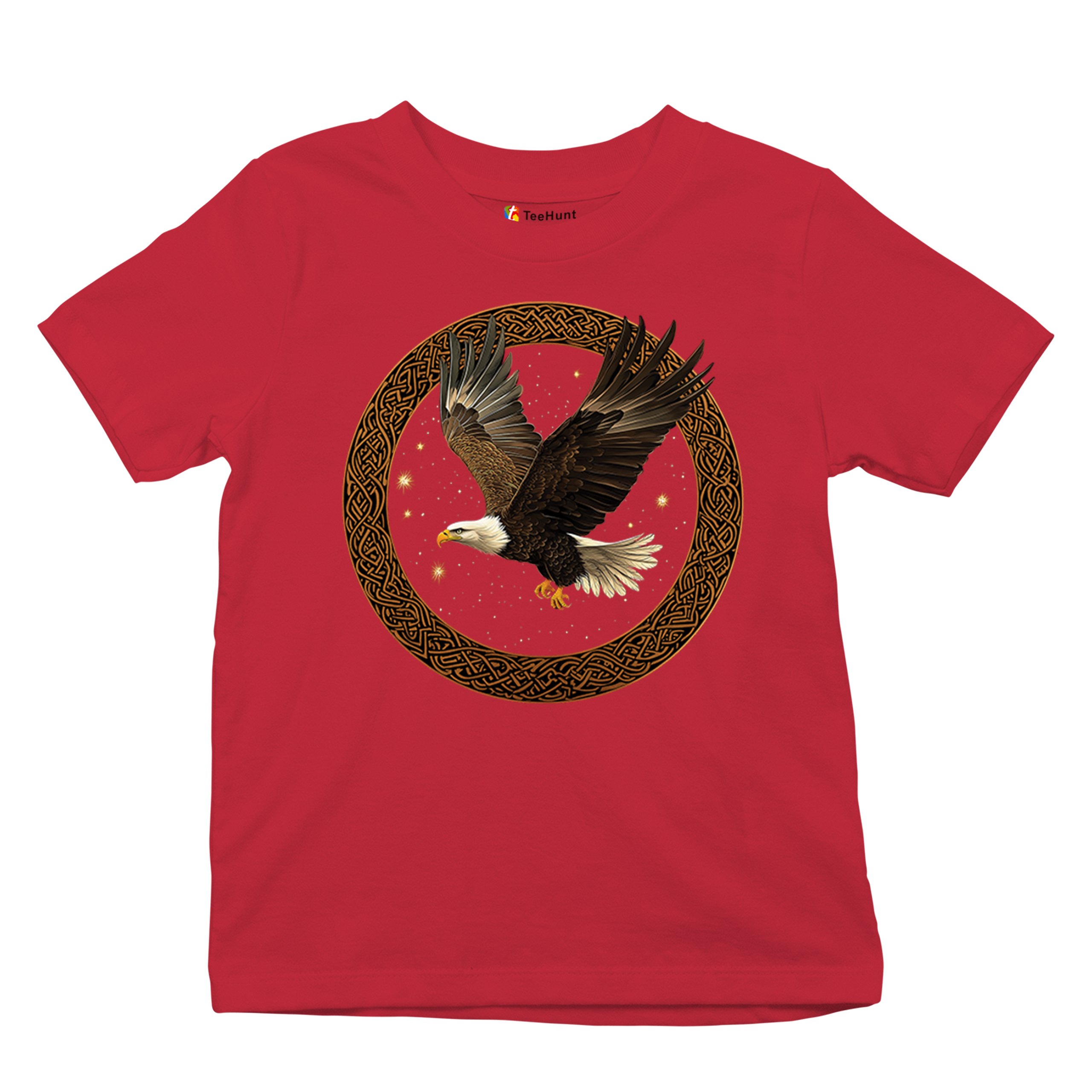 Celtic Flying Eagle Youth T-shirt North Mystic Raptor Spiritual Valhala Kids - Picture 20 of 50