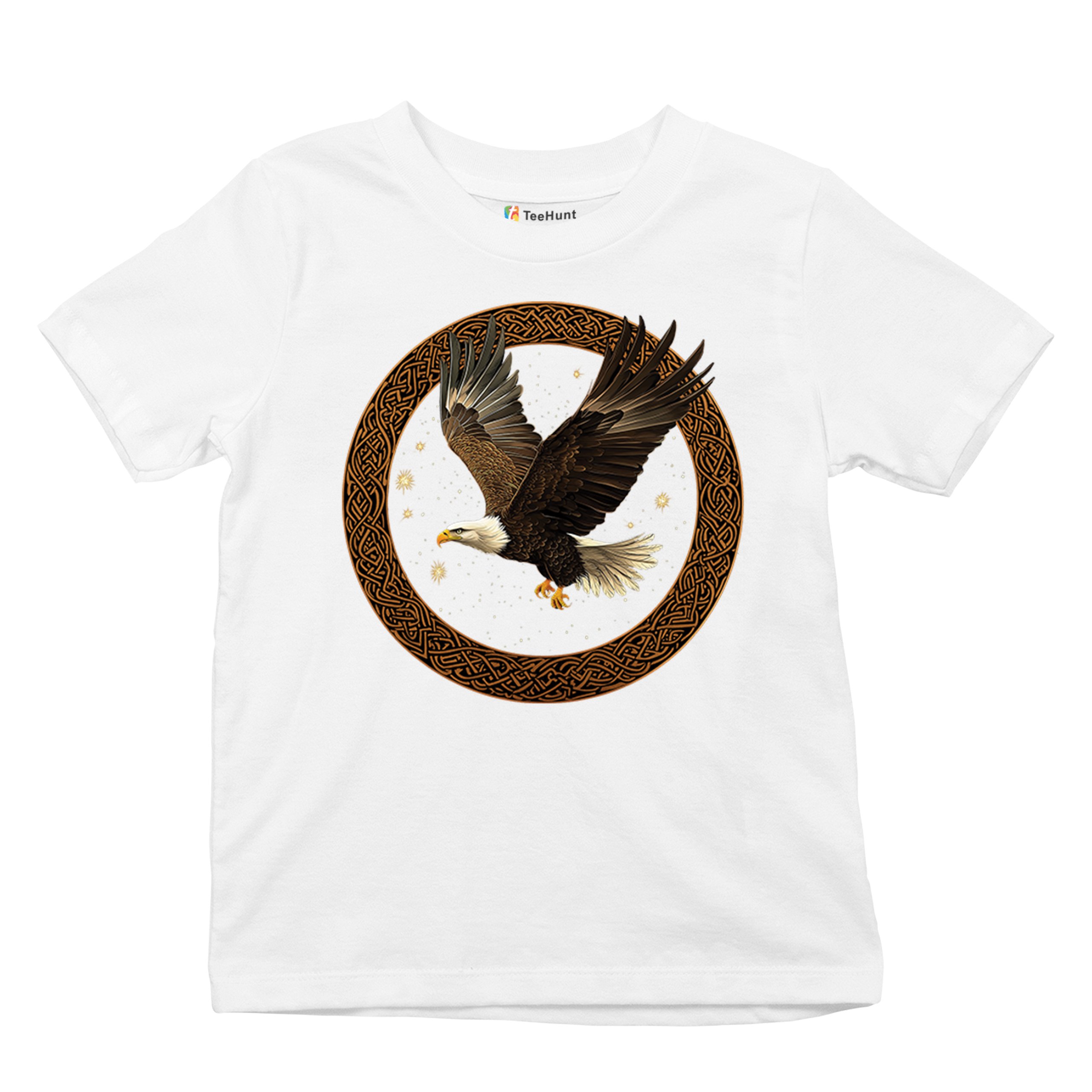 Celtic Flying Eagle Youth T-shirt North Mystic Raptor Spiritual Valhala Kids - Picture 27 of 50