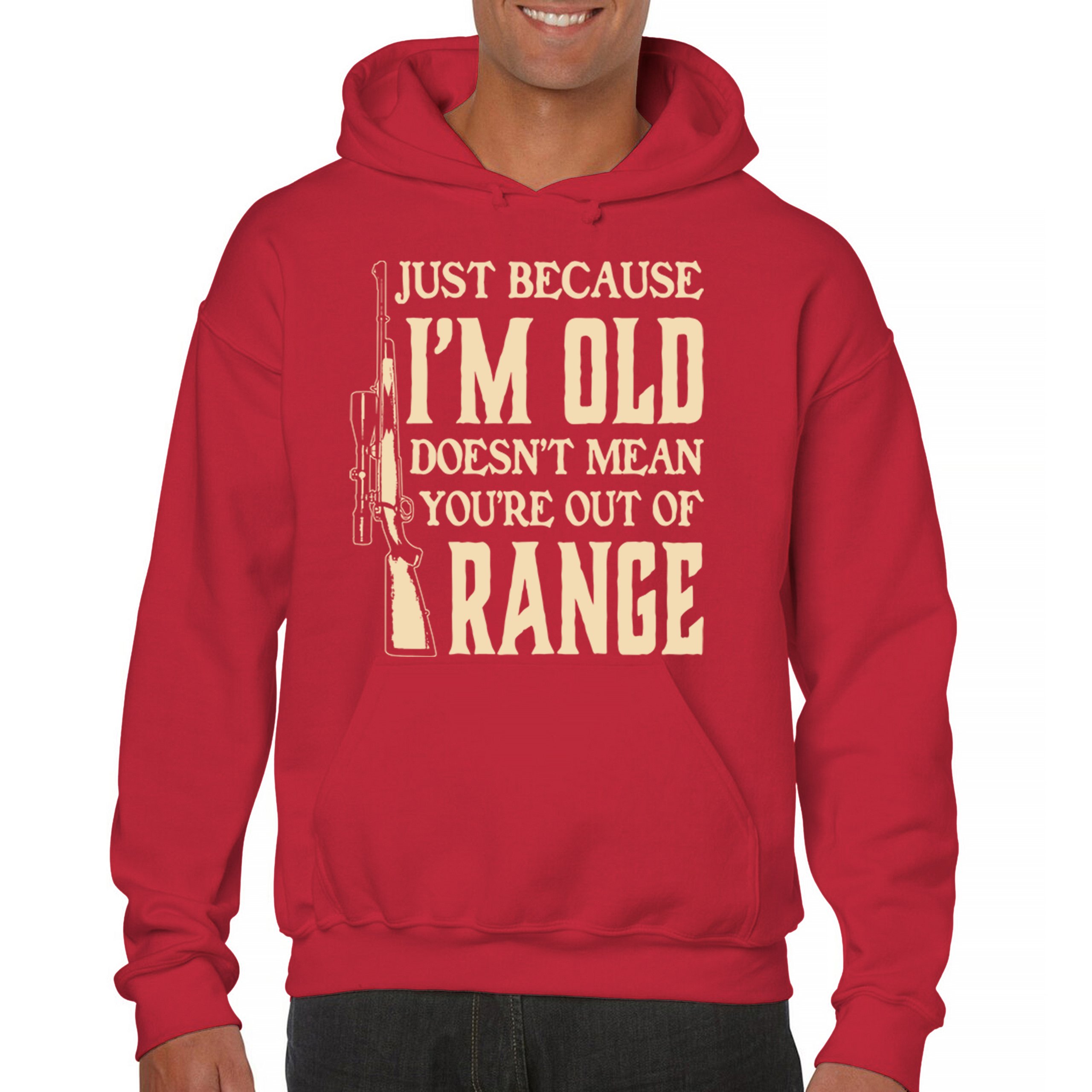 Just Because I'm Old Sweatshirt Funny 2nd Amendment Second Gun Rights Hoodie - Picture 16 of 29