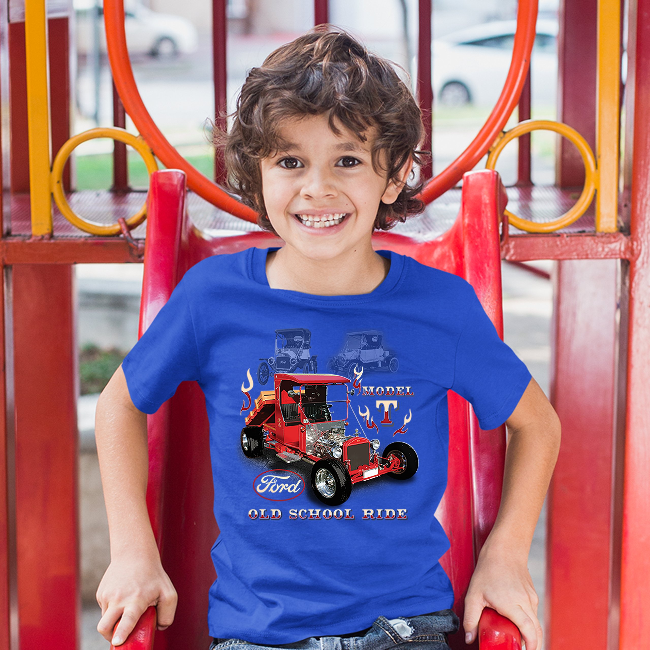 Ford Model T Old School Ride Youth T-shirt Vintage Hot Rod Licensed Kids - Picture 22 of 26