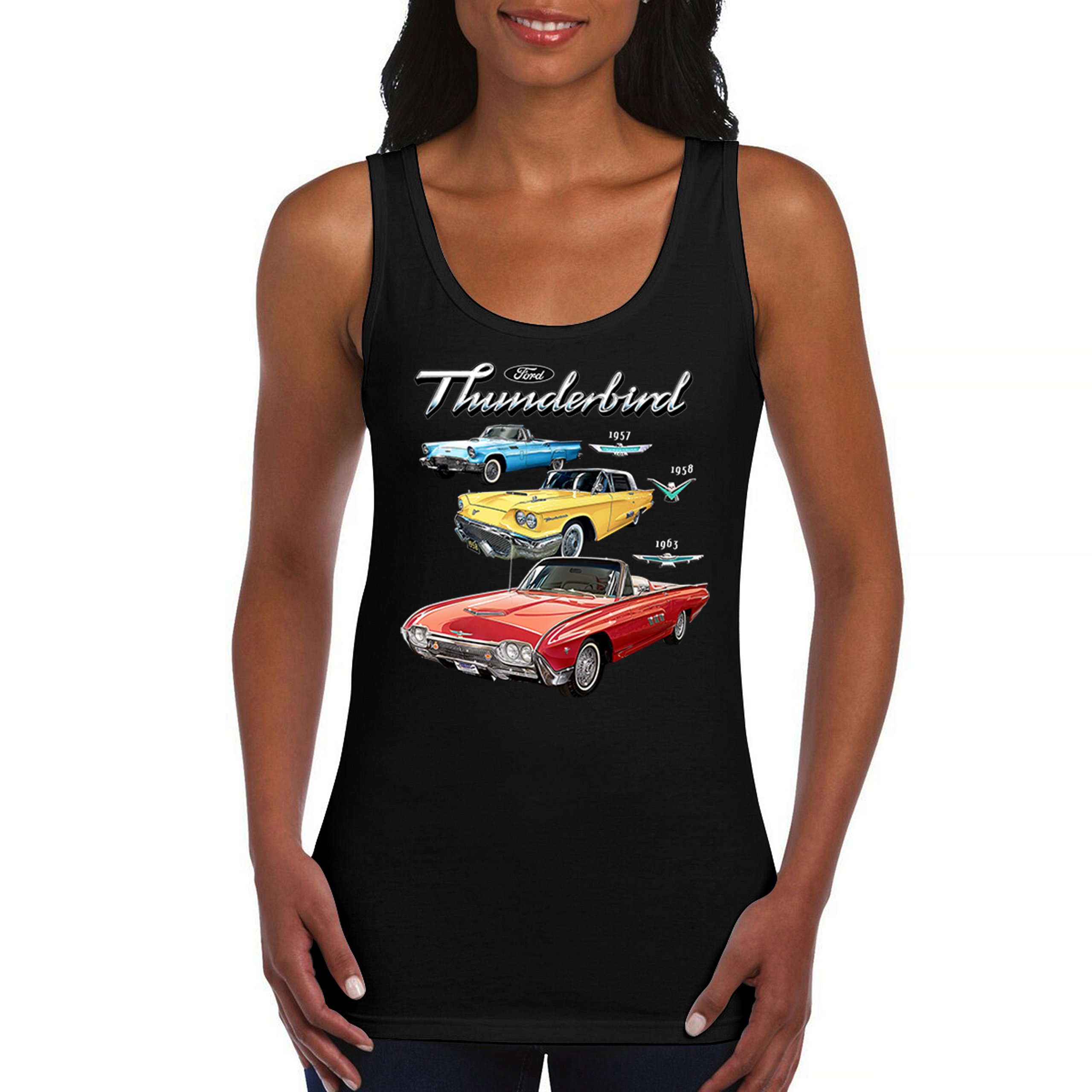 Ford Thunderbirds 1957 1958 1963 Women's Tank Top Classic Retro