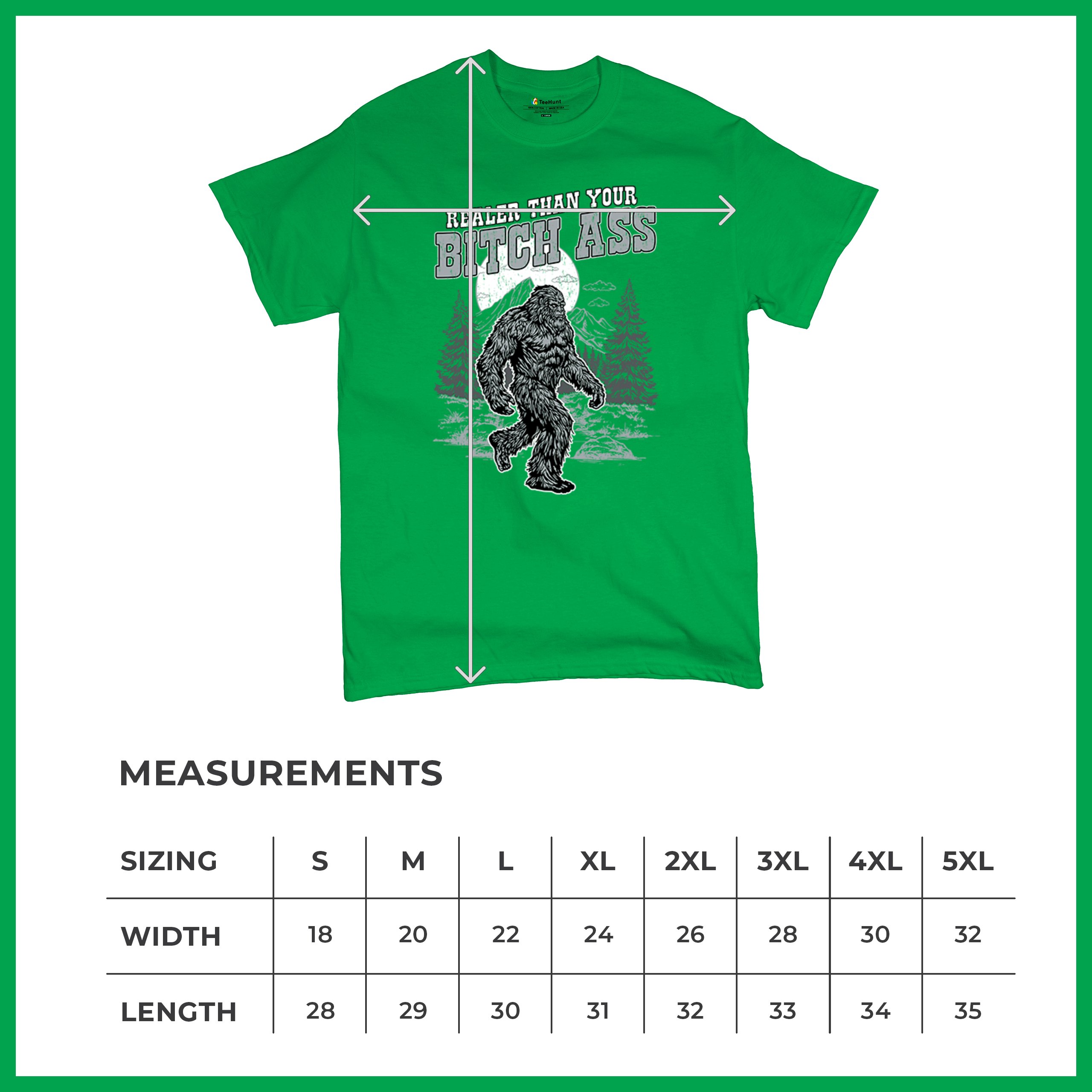 Realer Than Your Bitch Ass T-shirt Funny Bigfoot Sarcastic Joke Men's Tee - Picture 64 of 113