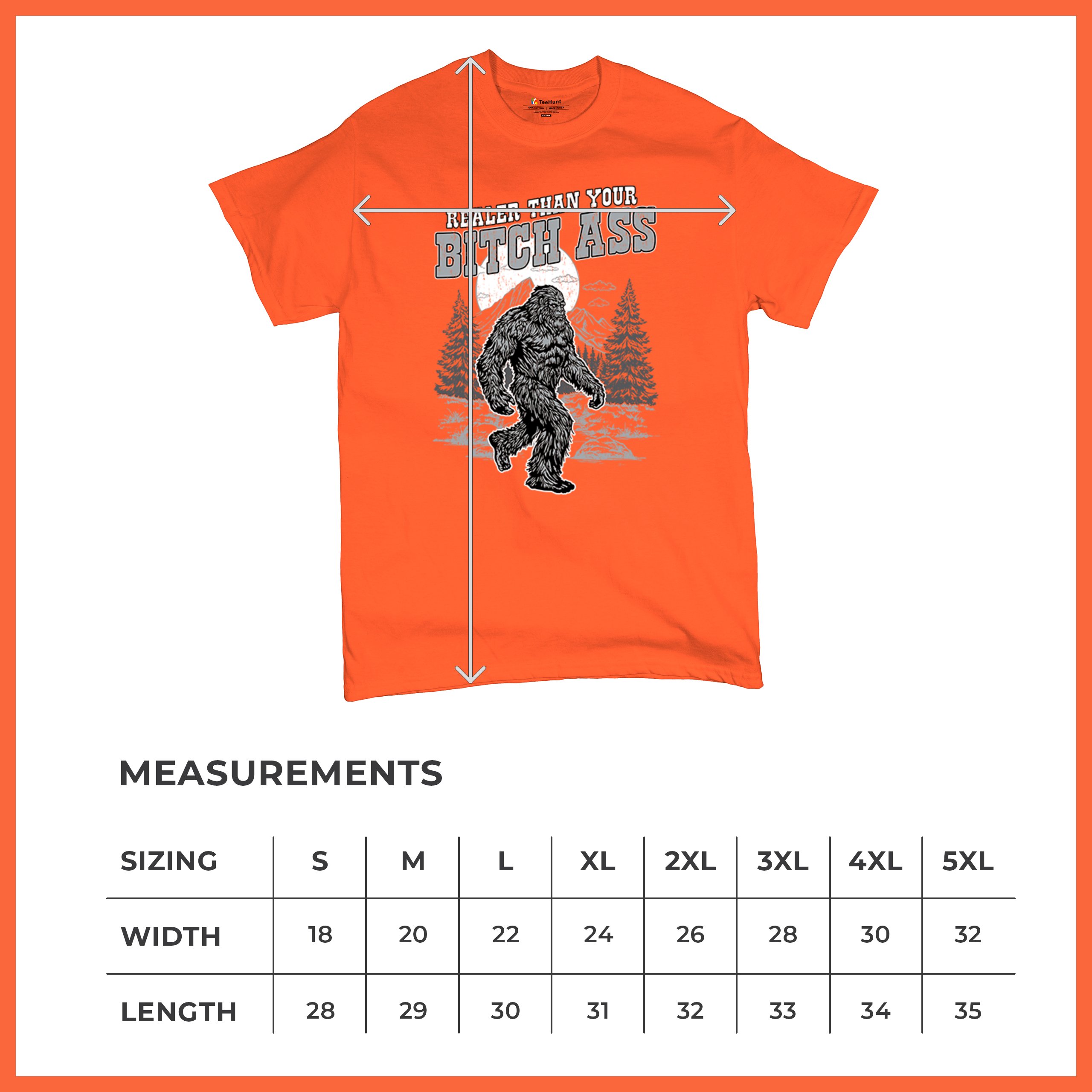 Realer Than Your Bitch Ass T-shirt Funny Bigfoot Sarcastic Joke Men's Tee - Picture 22 of 113