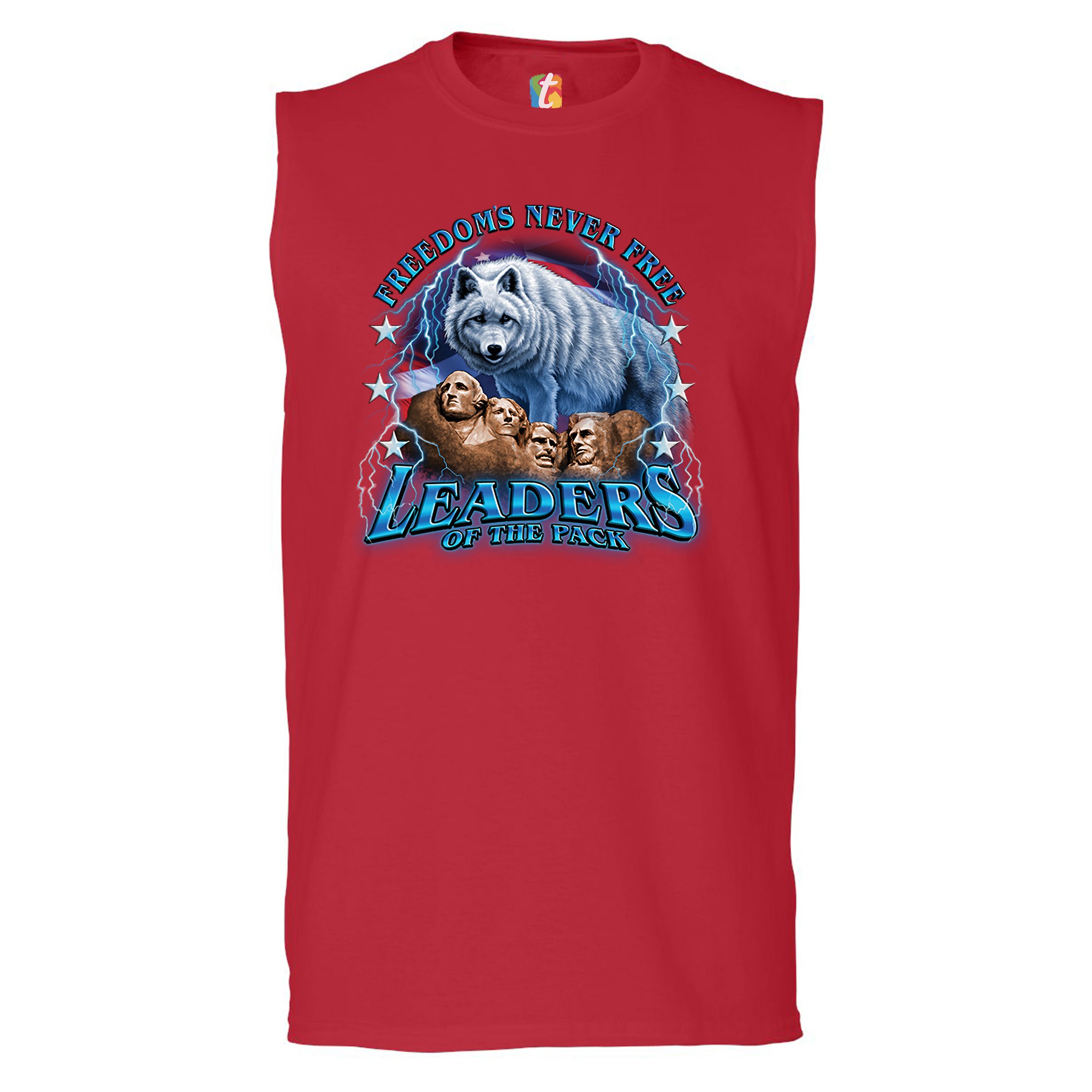 Leaders of the Pack Muscle Shirt Mount Rushmore 4th of July