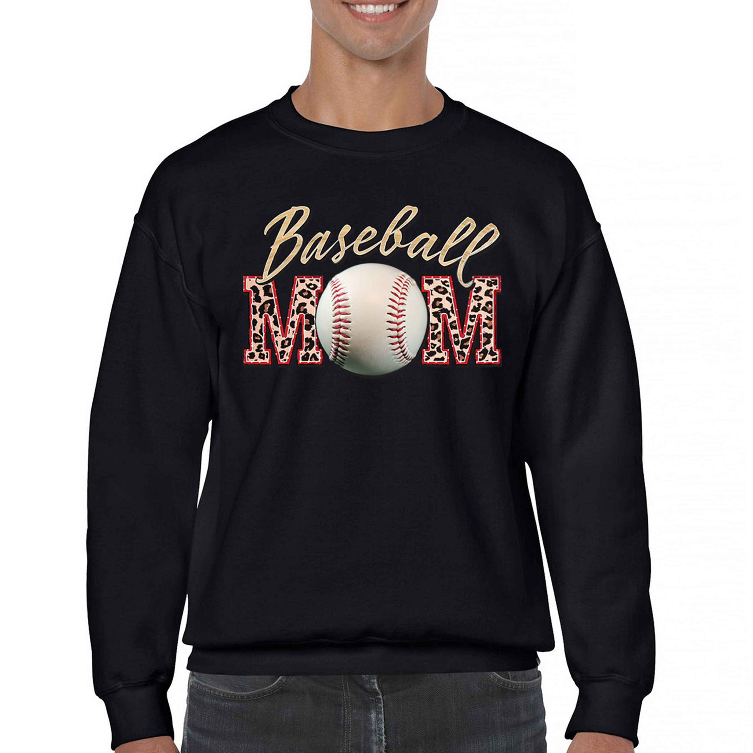 Baseball Mom Sweatshirt Funny Mom of Boys Game Practice Mother's Day Crewneck - Picture 2 of 50