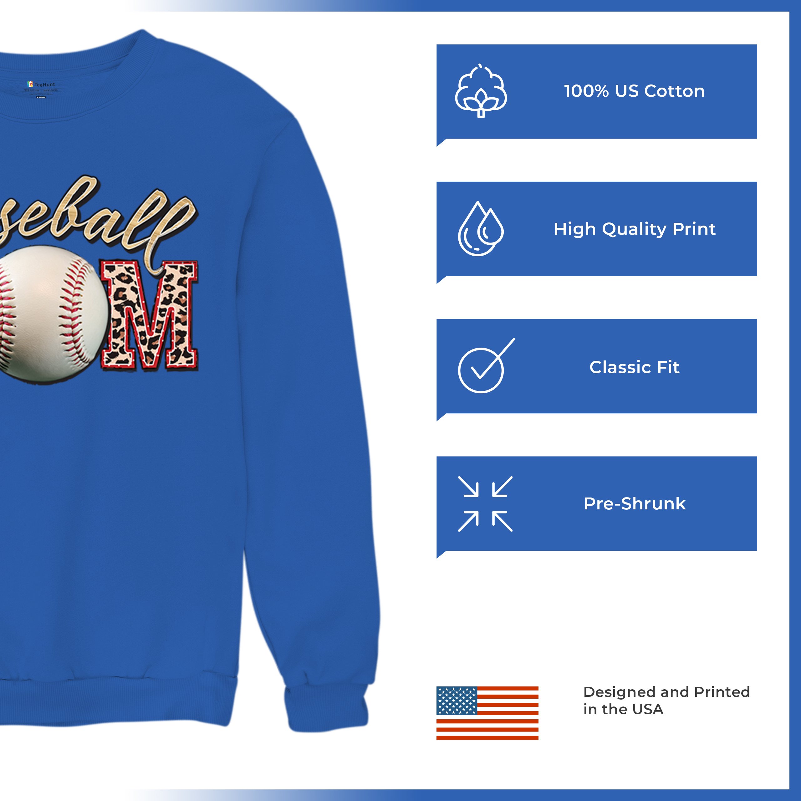 Baseball Mom Sweatshirt Funny Mom of Boys Game Practice Mother's Day Crewneck - Picture 49 of 50