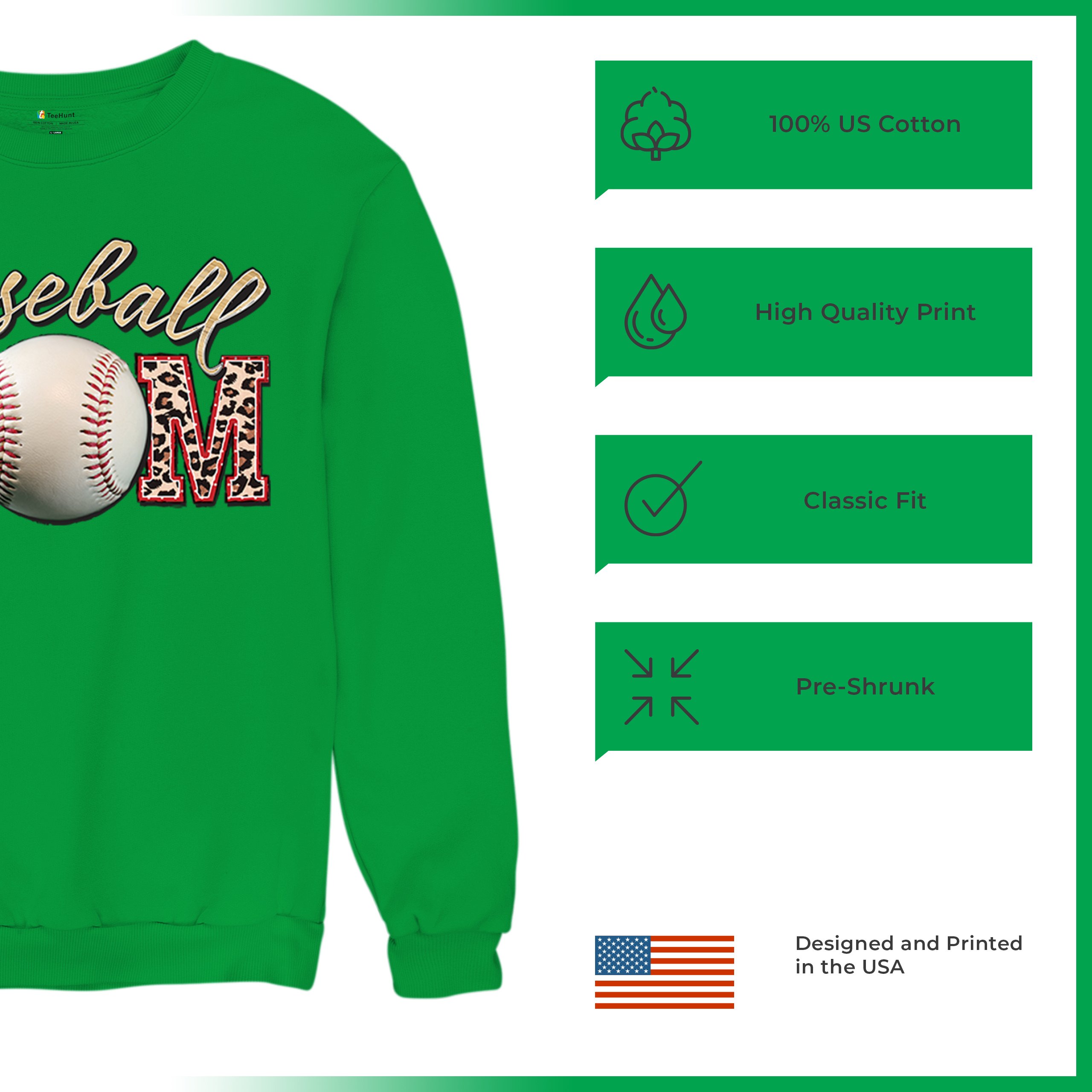 Baseball Mom Sweatshirt Funny Mom of Boys Game Practice Mother's Day Crewneck - Picture 42 of 50