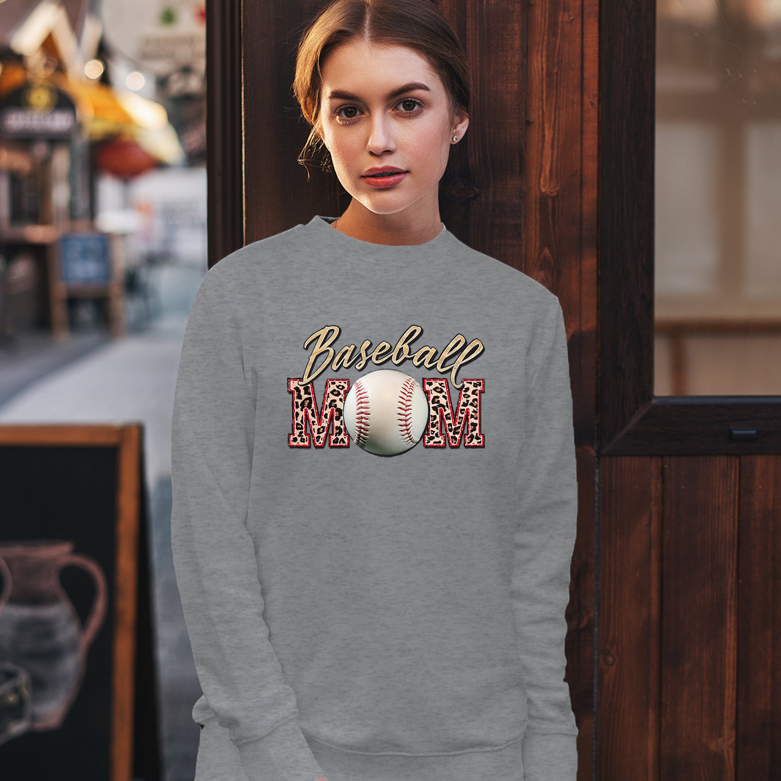 Baseball Mom Sweatshirt Funny Mom of Boys Game Practice Mother's Day Crewneck - Picture 12 of 50