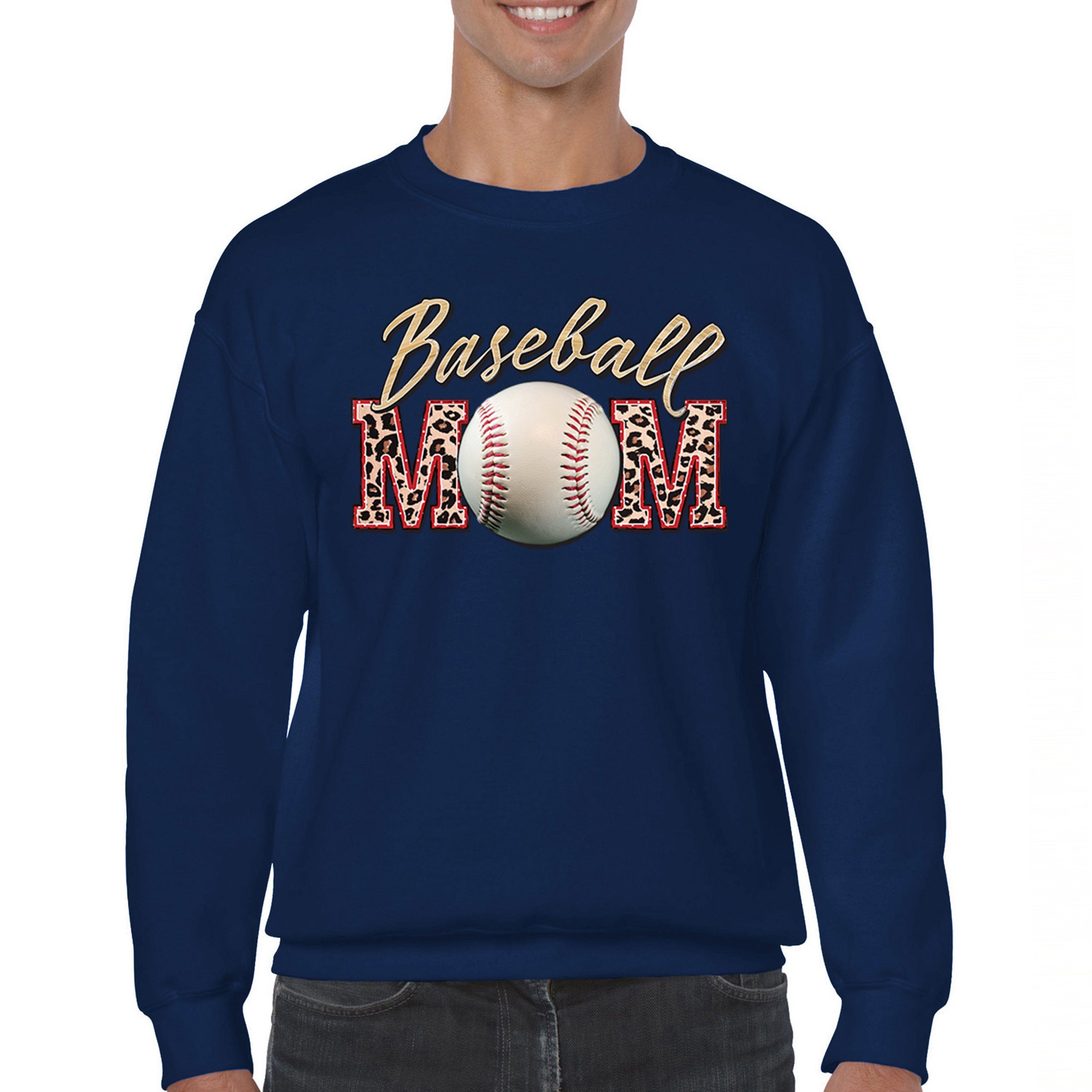 Baseball Mom Sweatshirt Funny Mom of Boys Game Practice Mother's Day Crewneck - Picture 30 of 50