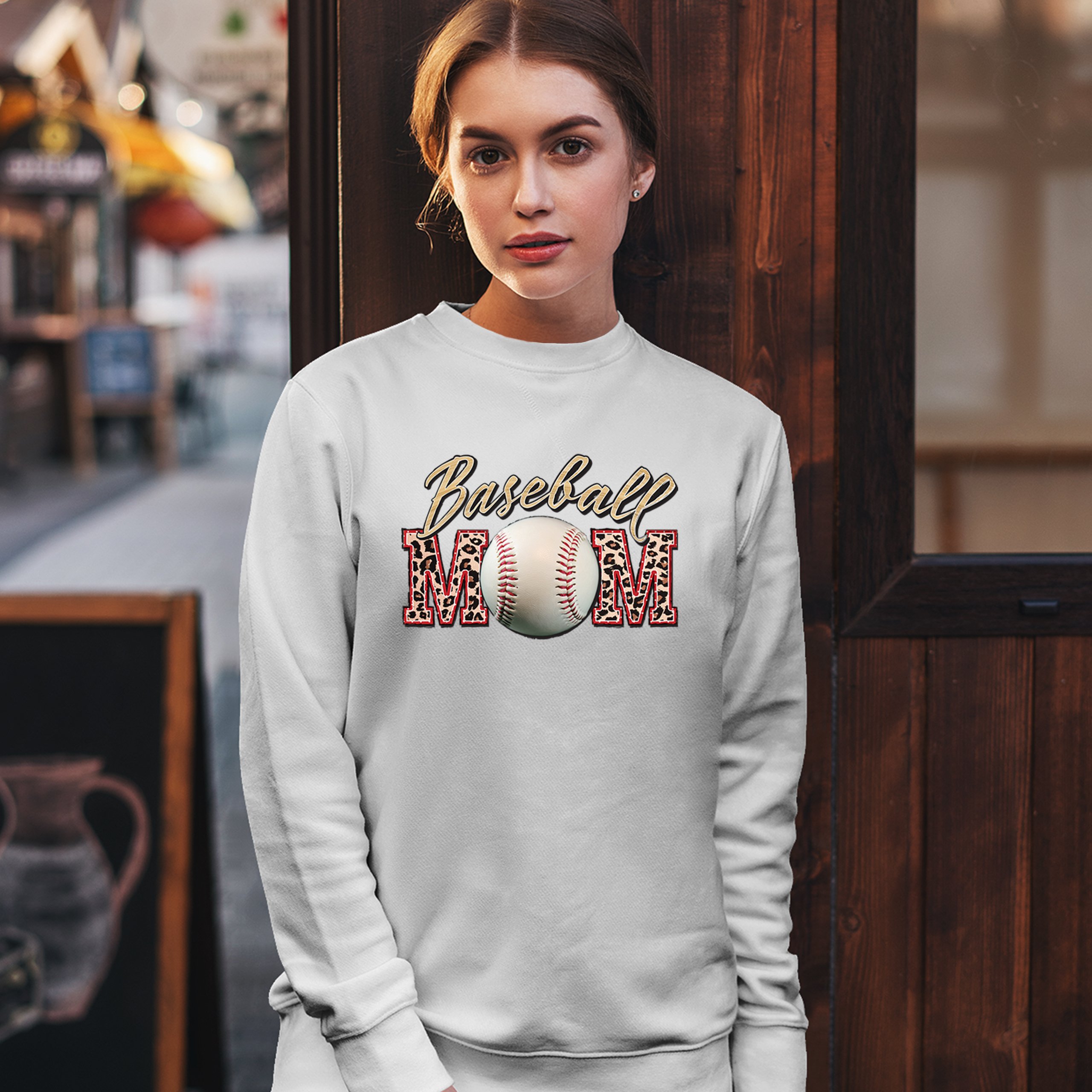 Baseball Mom Sweatshirt Funny Mom of Boys Game Practice Mother's Day Crewneck - Picture 26 of 50