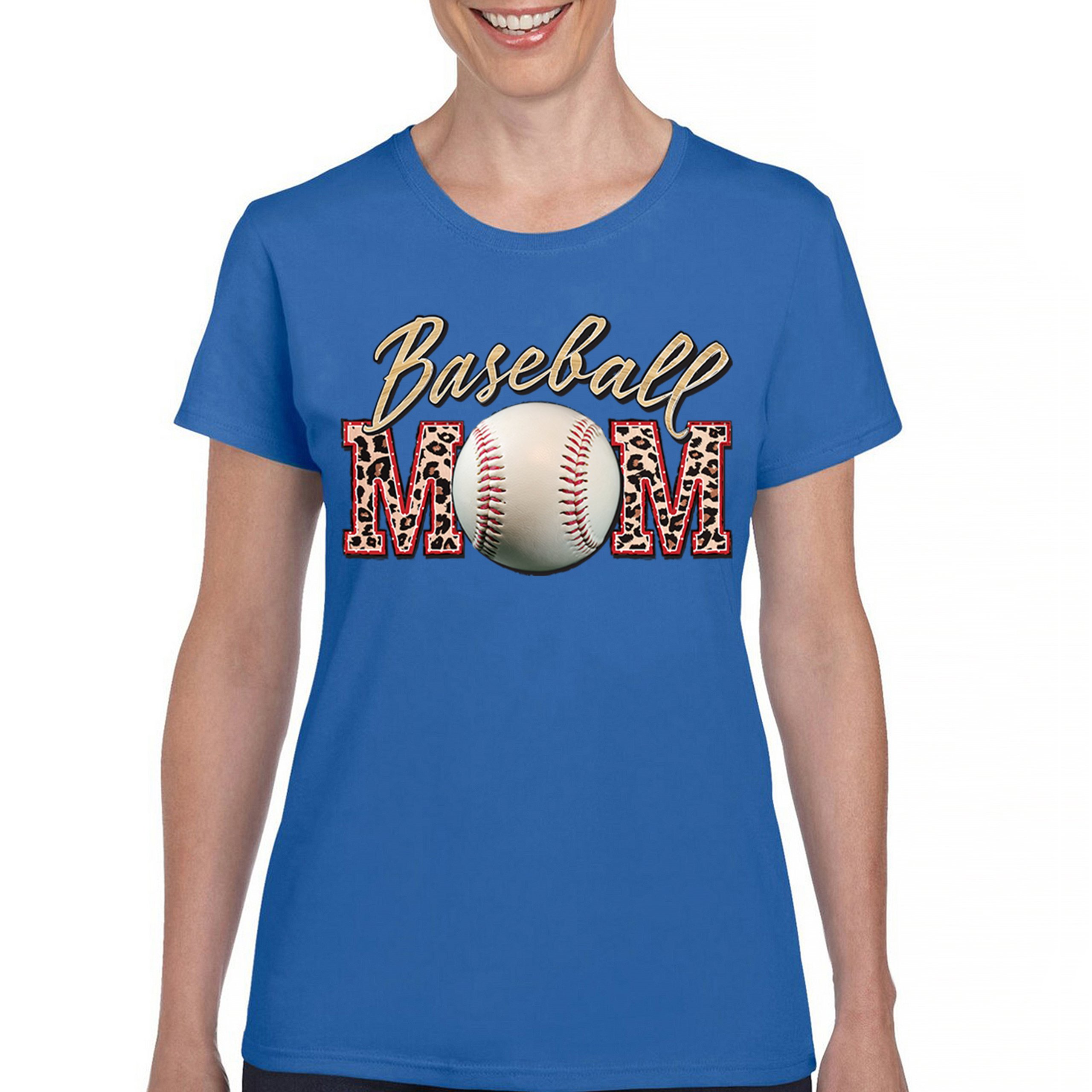 Baseball Mom T-Shirt Funny Mom of Boys Game Practice Mother's Day Women's Tee - Picture 30 of 50