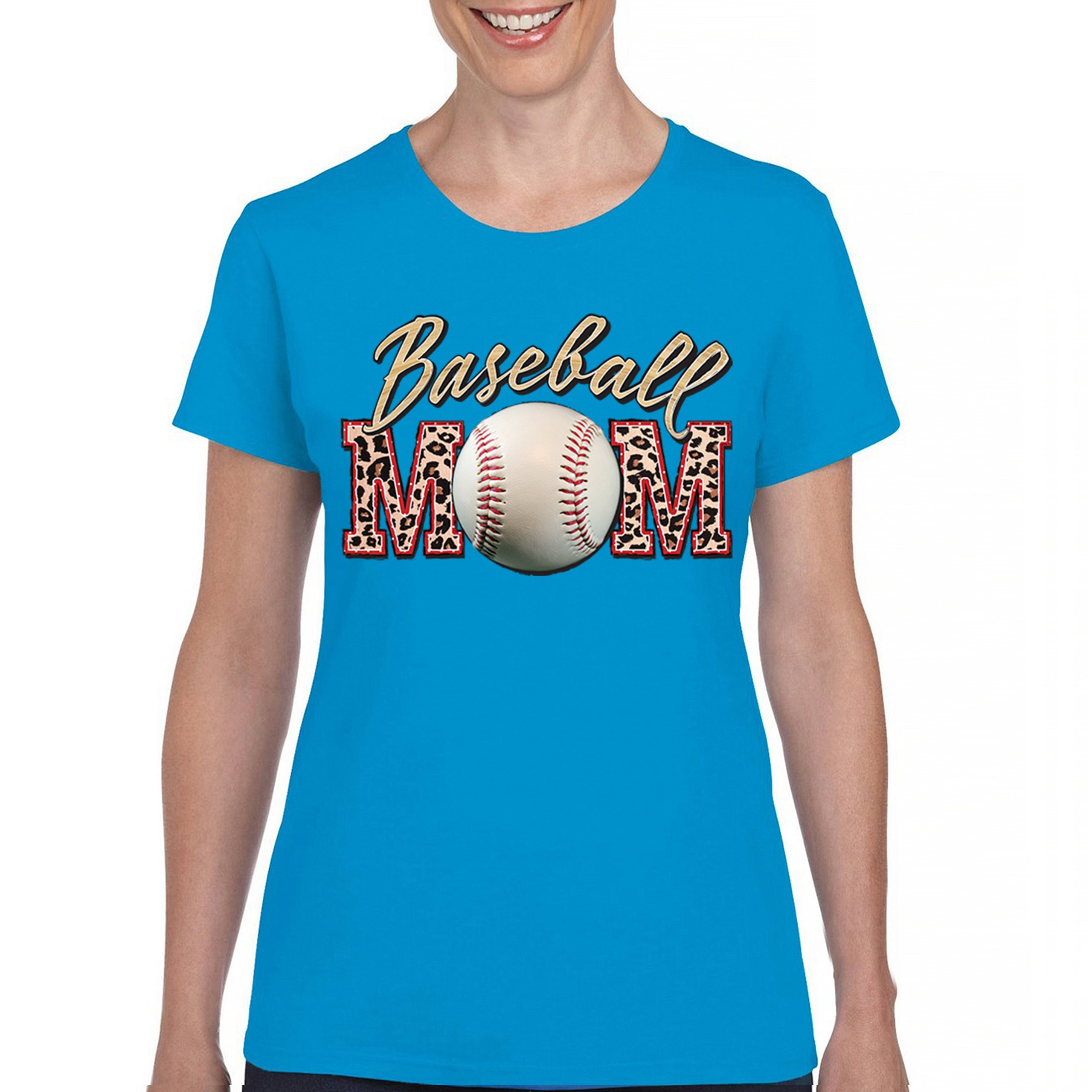 Baseball Mom T-Shirt Funny Mom of Boys Game Practice Mother's Day Women's Tee - Picture 37 of 50