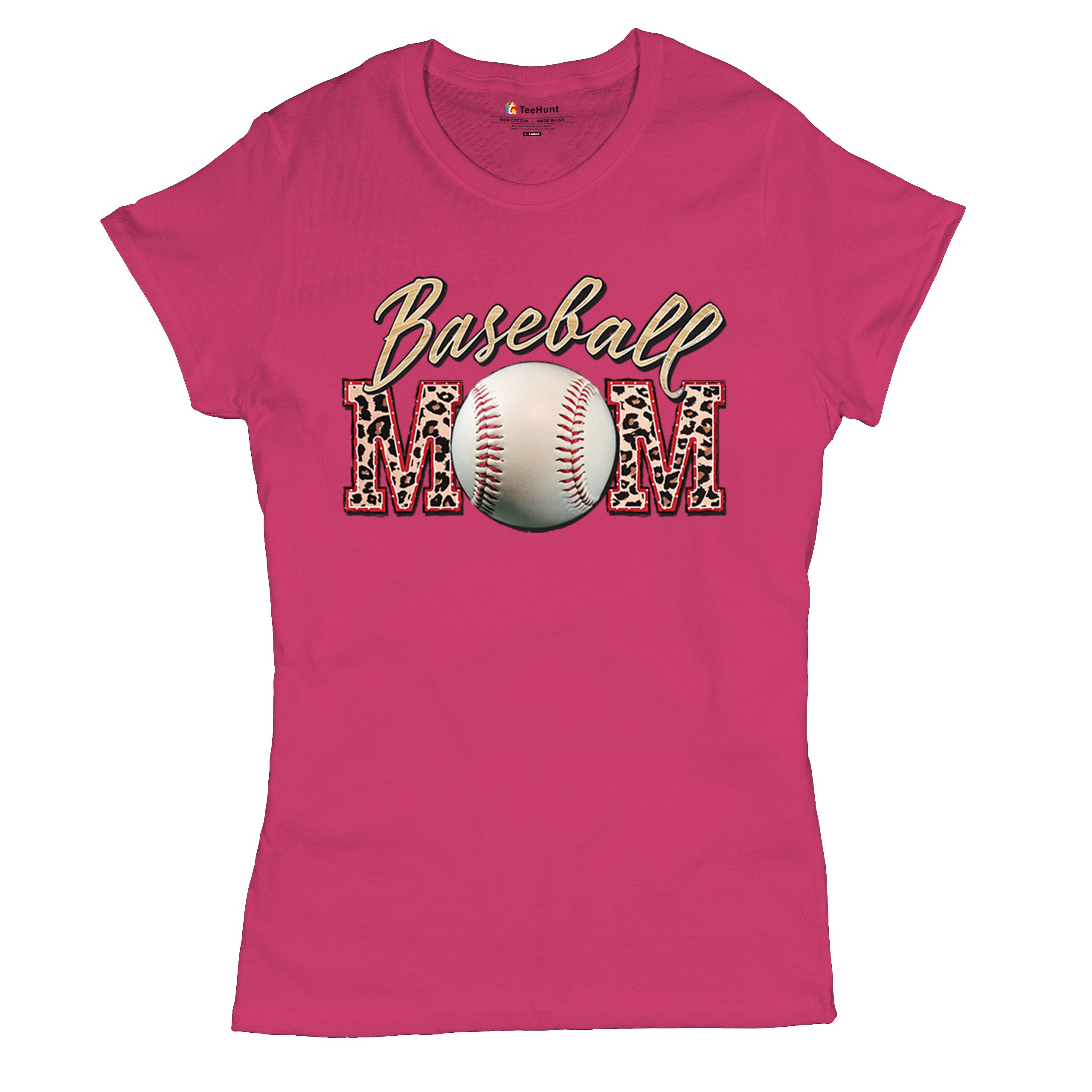 Baseball Mom T-Shirt Funny Mom of Boys Game Practice Mother's Day Women's Tee - Picture 48 of 50