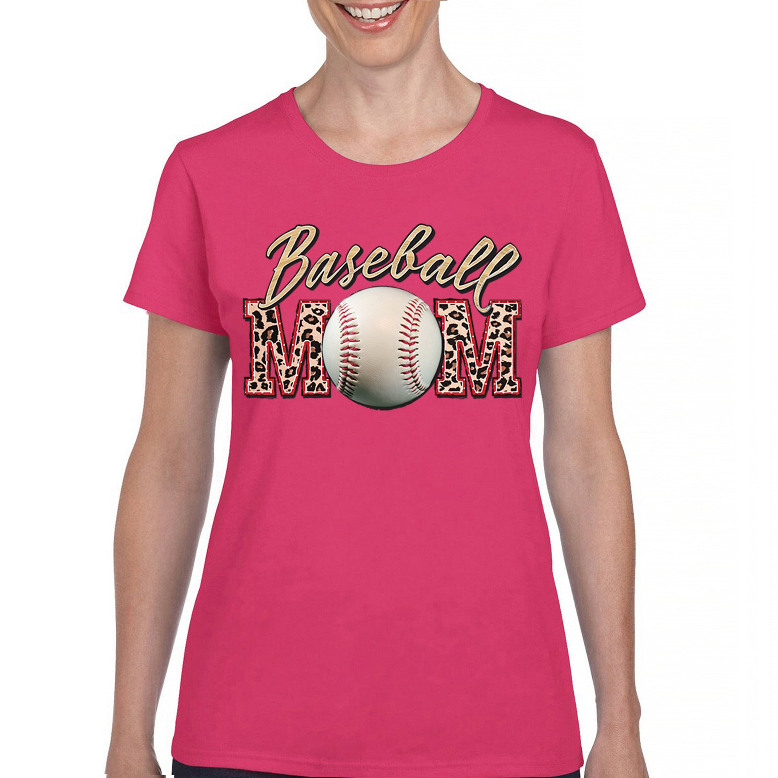 Baseball Mom T-Shirt Funny Mom of Boys Game Practice Mother's Day Women's Tee - Picture 44 of 50