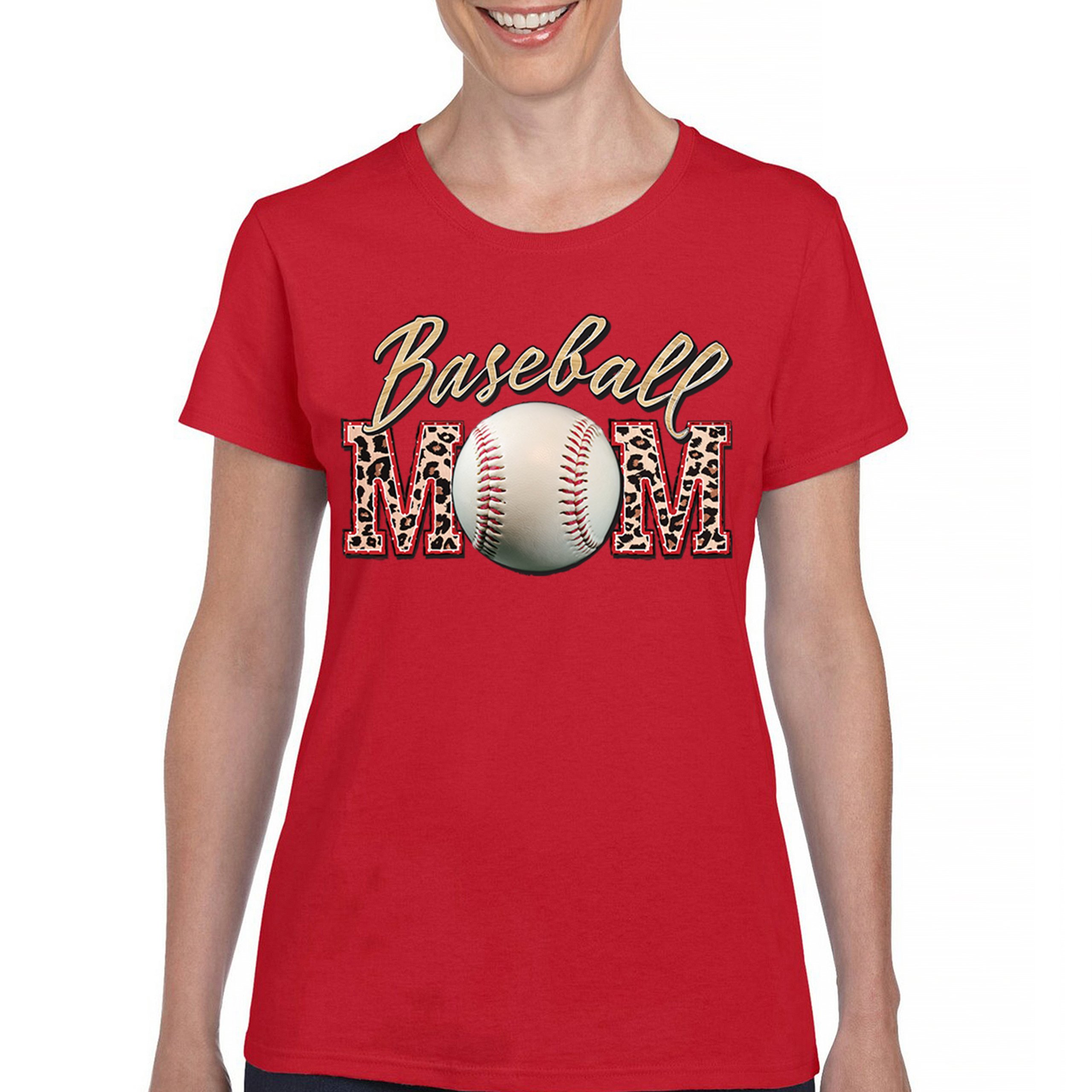 Baseball Mom T-Shirt Funny Mom of Boys Game Practice Mother's Day Women's Tee - Picture 16 of 50